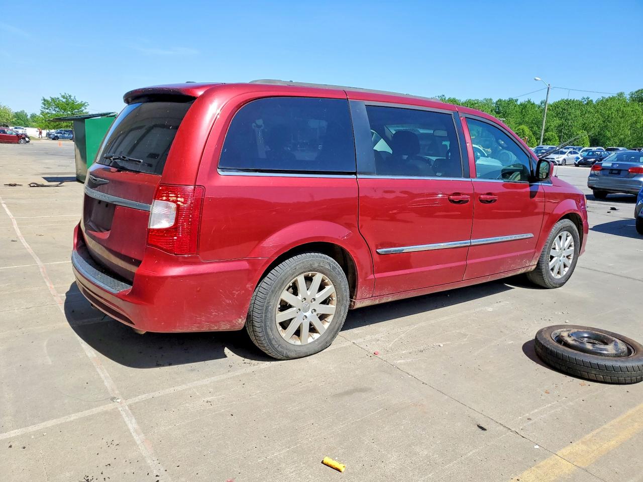2015 Chrysler Town & Country Touri Красный vin: 2C4RC1BG3FR561581