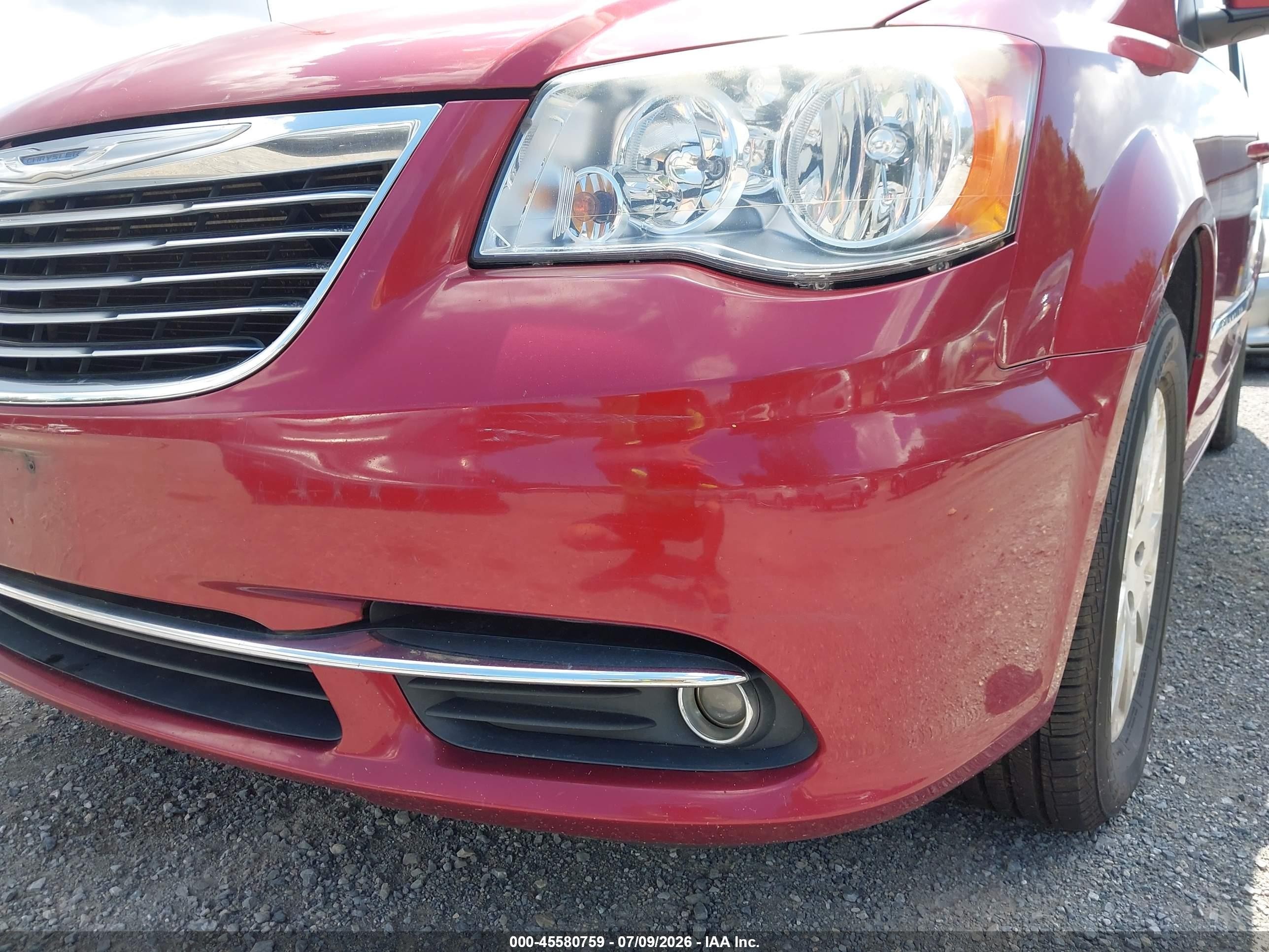 2015 Chrysler Town & Country Touring Красный vin: 2C4RC1BG3FR588280