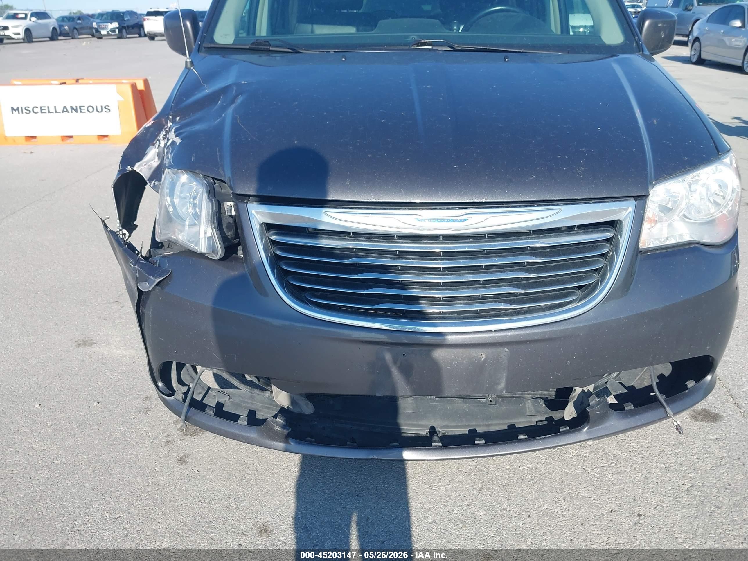 2016 Chrysler Town & Country Touring Gray vin: 2C4RC1BG3GR127341