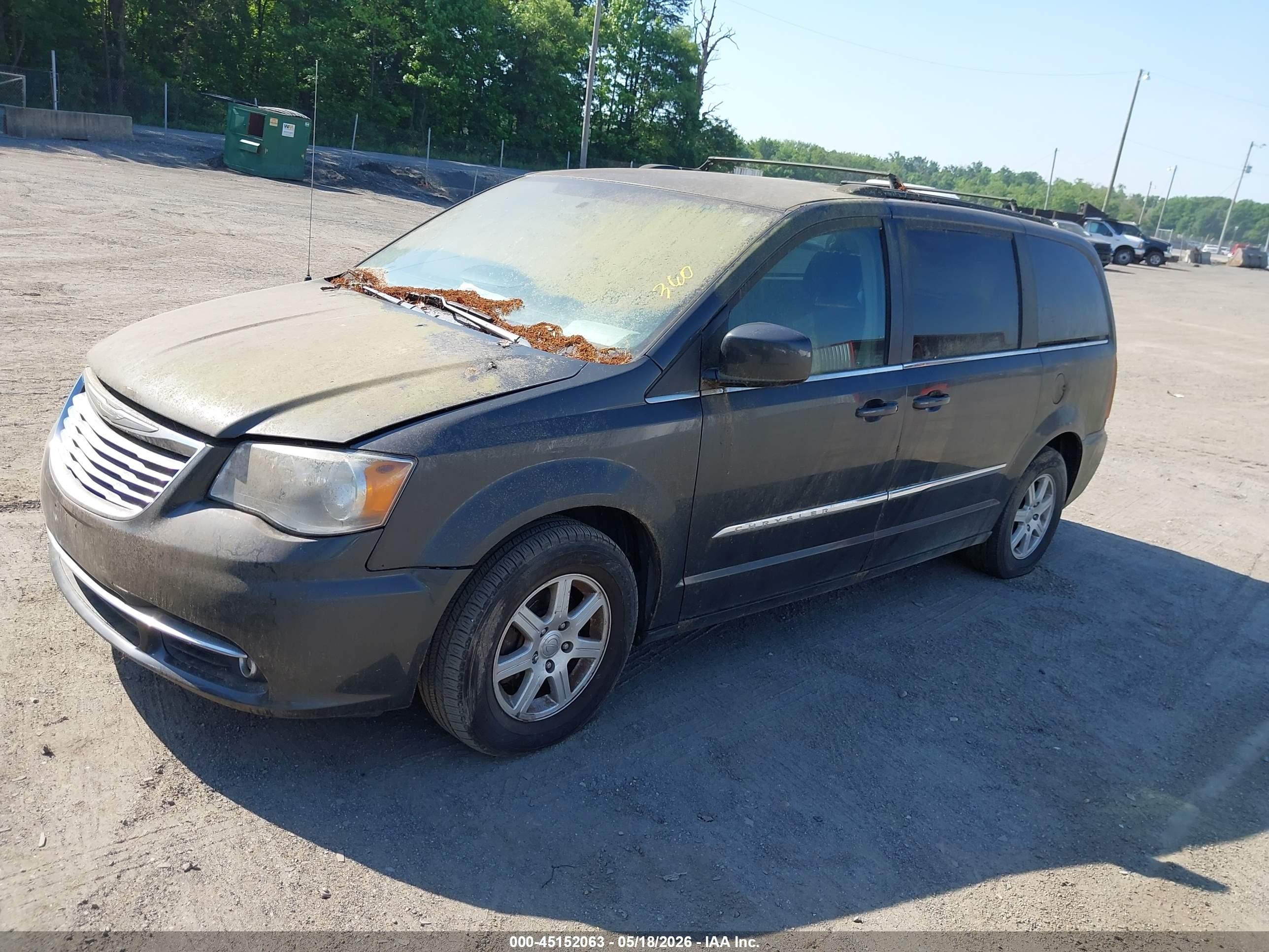 2012 Chrysler Town & Country Touring Gray vin: 2C4RC1BG4CR174825