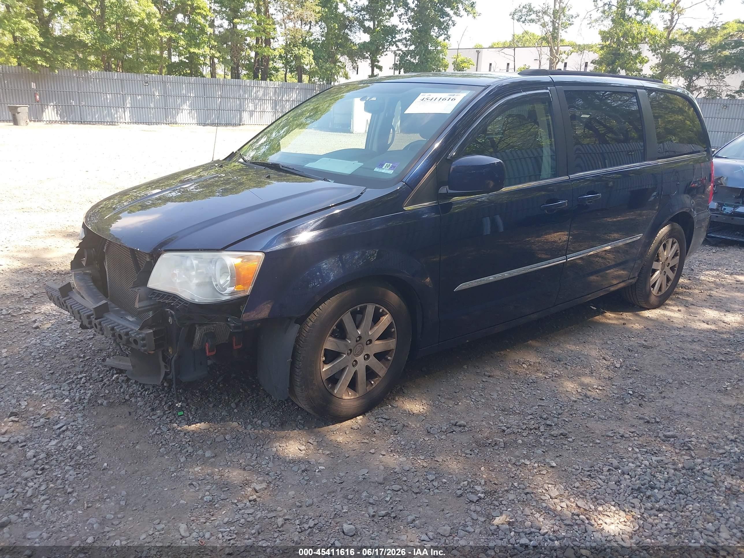 2013 Chrysler Town & Country Touring Синий vin: 2C4RC1BG4DR649214