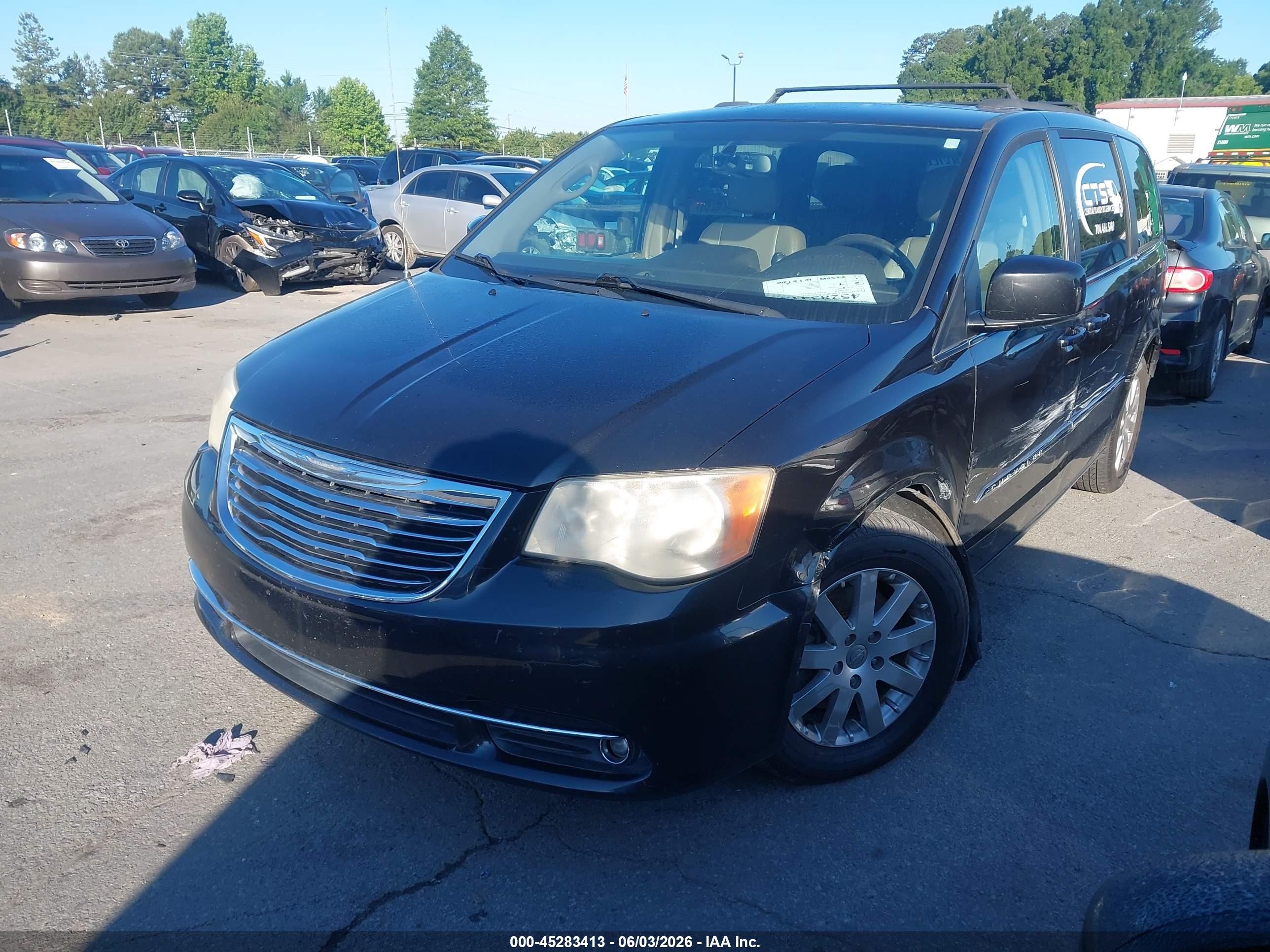 2013 Chrysler Town & Country Touring Black vin: 2C4RC1BG4DR689972