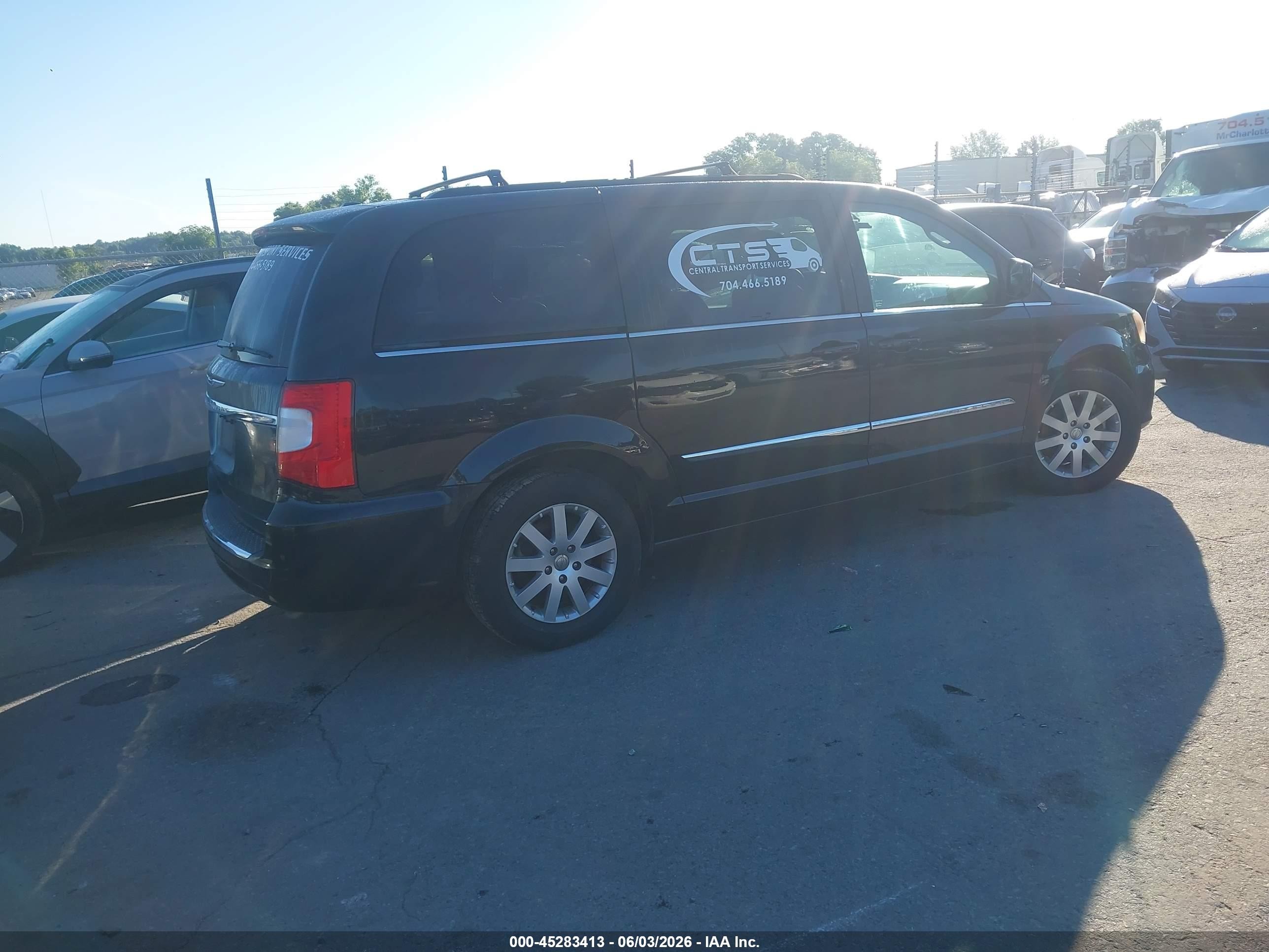 2013 Chrysler Town & Country Touring Black vin: 2C4RC1BG4DR689972