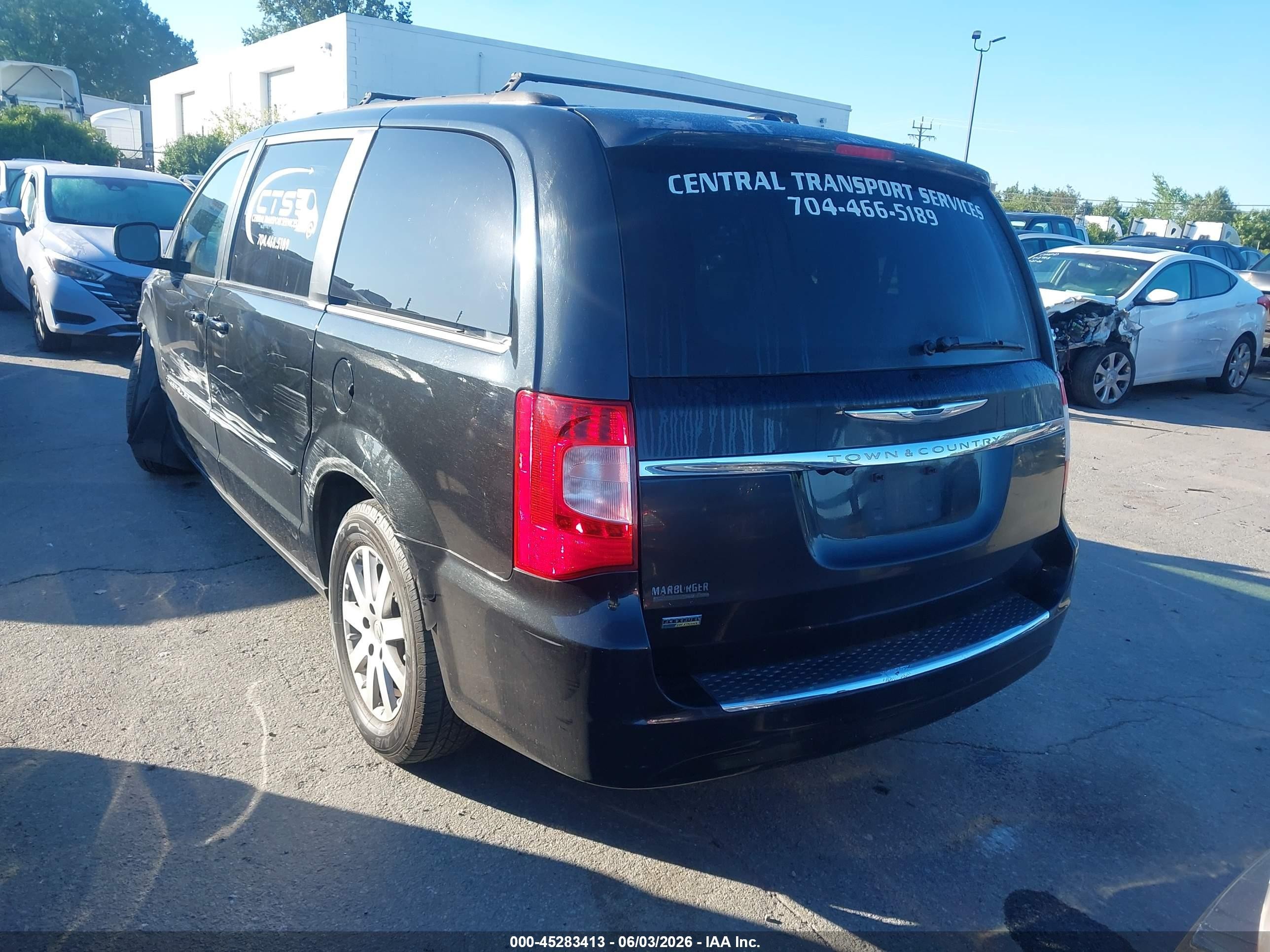 2013 Chrysler Town & Country Touring Black vin: 2C4RC1BG4DR689972