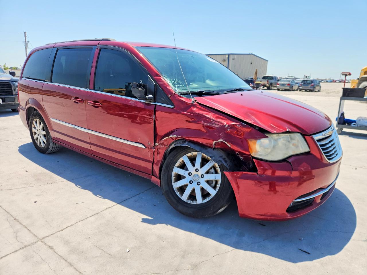 2013 Chrysler Town & Country Touring Red vin: 2C4RC1BG4DR778618