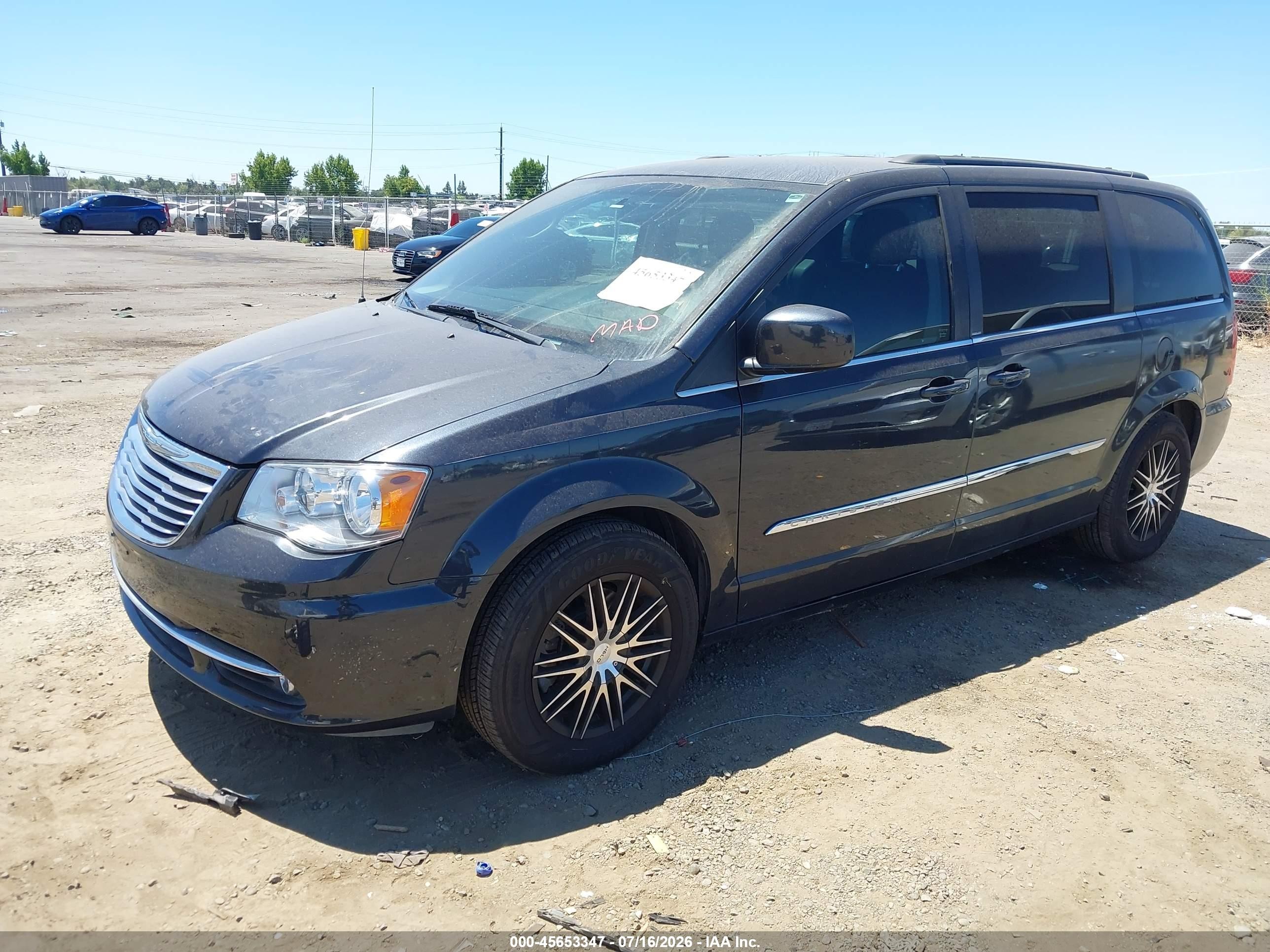 2014 Chrysler Town & Country Touring Gray vin: 2C4RC1BG4ER126079