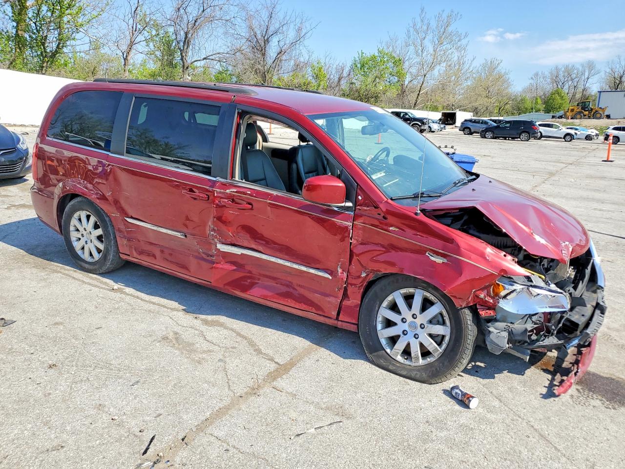 2014 Chrysler Town & Country Touring Maroon vin: 2C4RC1BG4ER214887