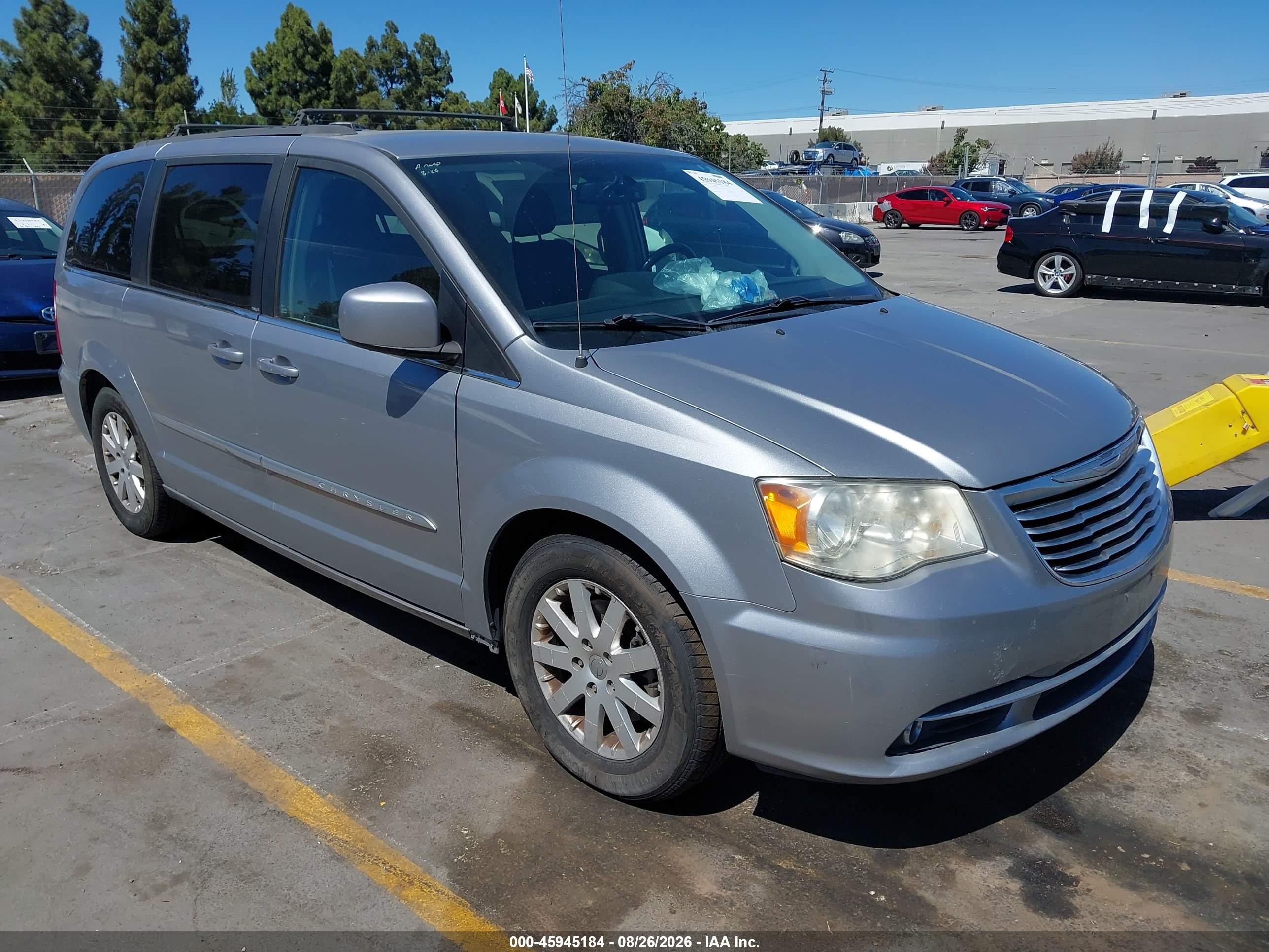 2014 Chrysler Town & Country Touring Silver vin: 2C4RC1BG4ER220656