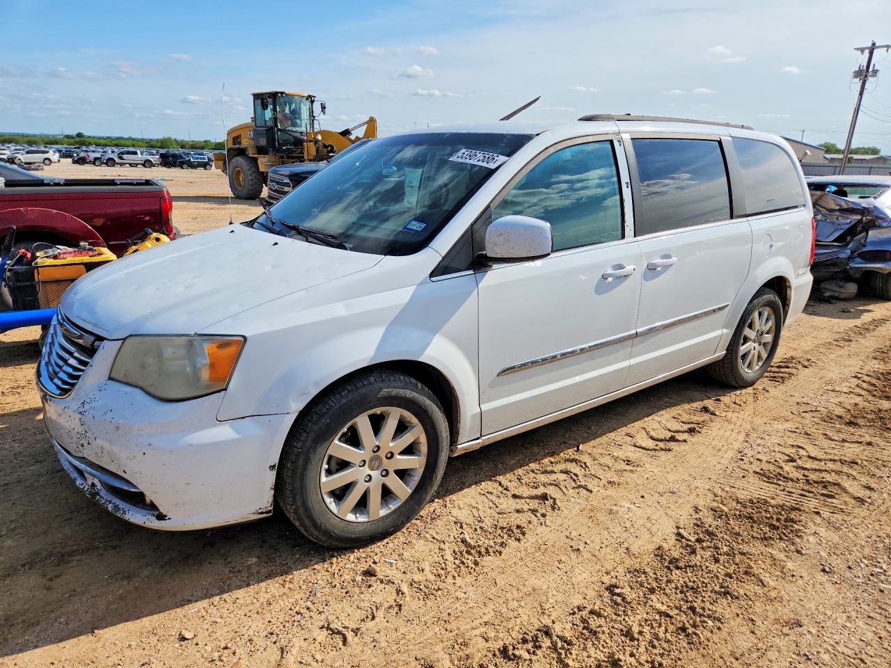 2014 Chrysler Town & Country Touring White vin: 2C4RC1BG4ER246657