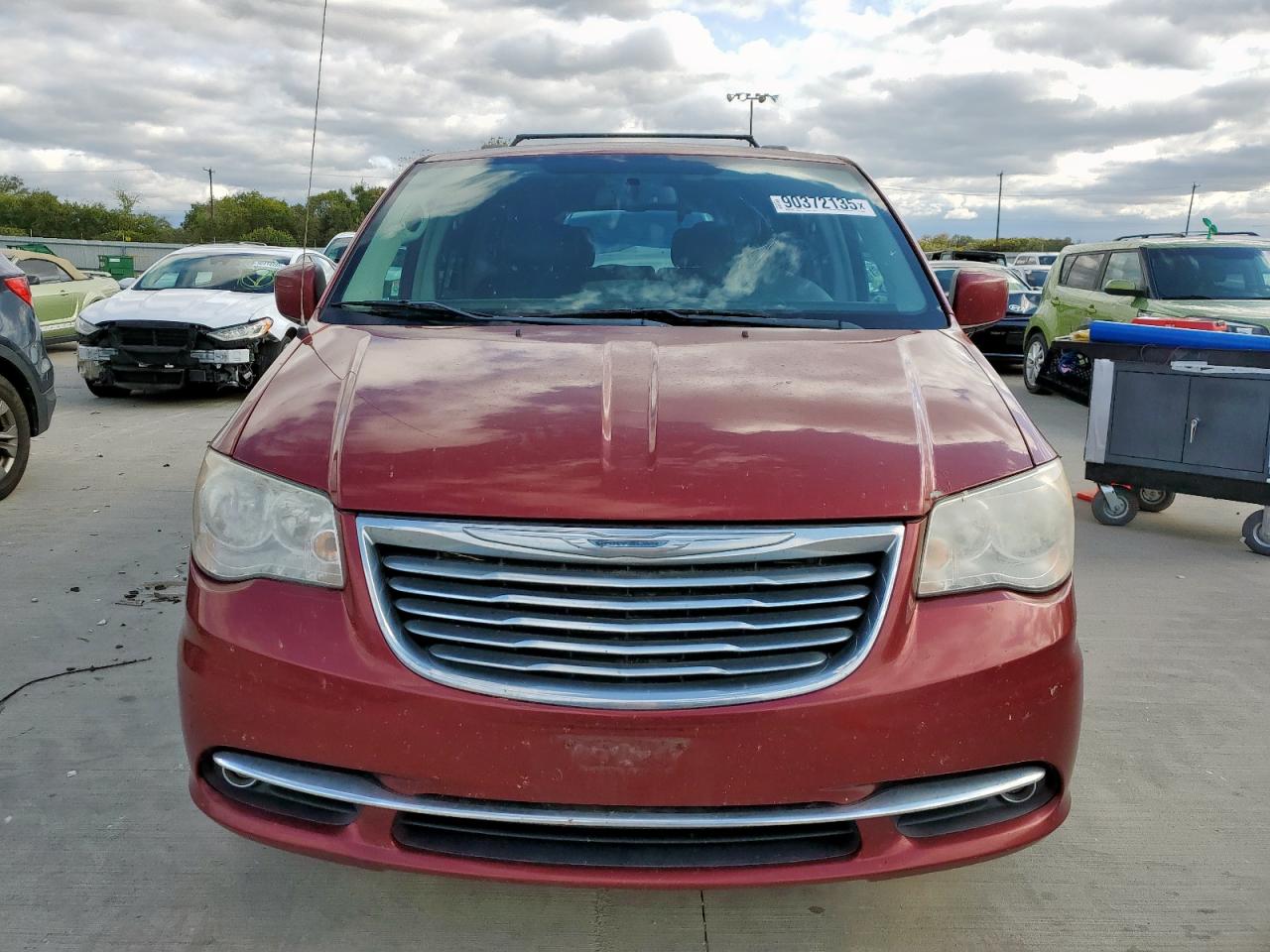 2014 Chrysler Town & Country Touring Red vin: 2C4RC1BG4ER270893