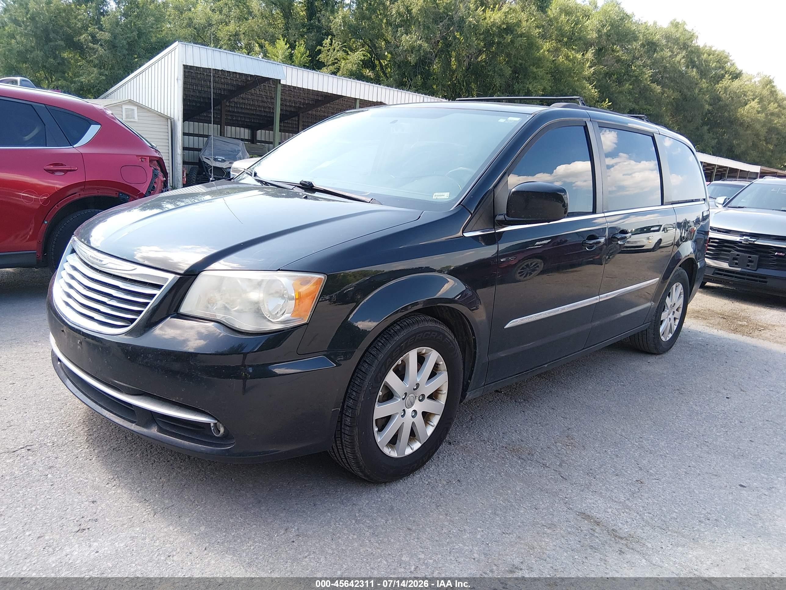 2014 Chrysler Town & Country Touring Black vin: 2C4RC1BG4ER293672