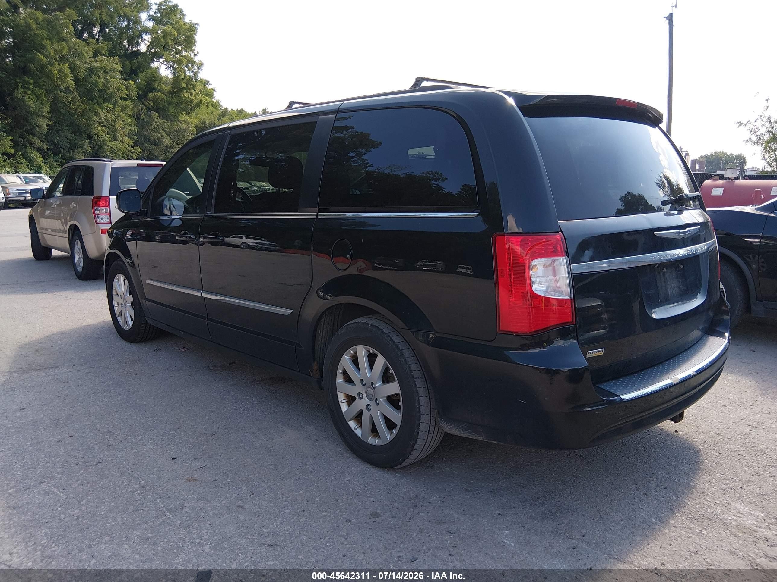 2014 Chrysler Town & Country Touring Black vin: 2C4RC1BG4ER293672