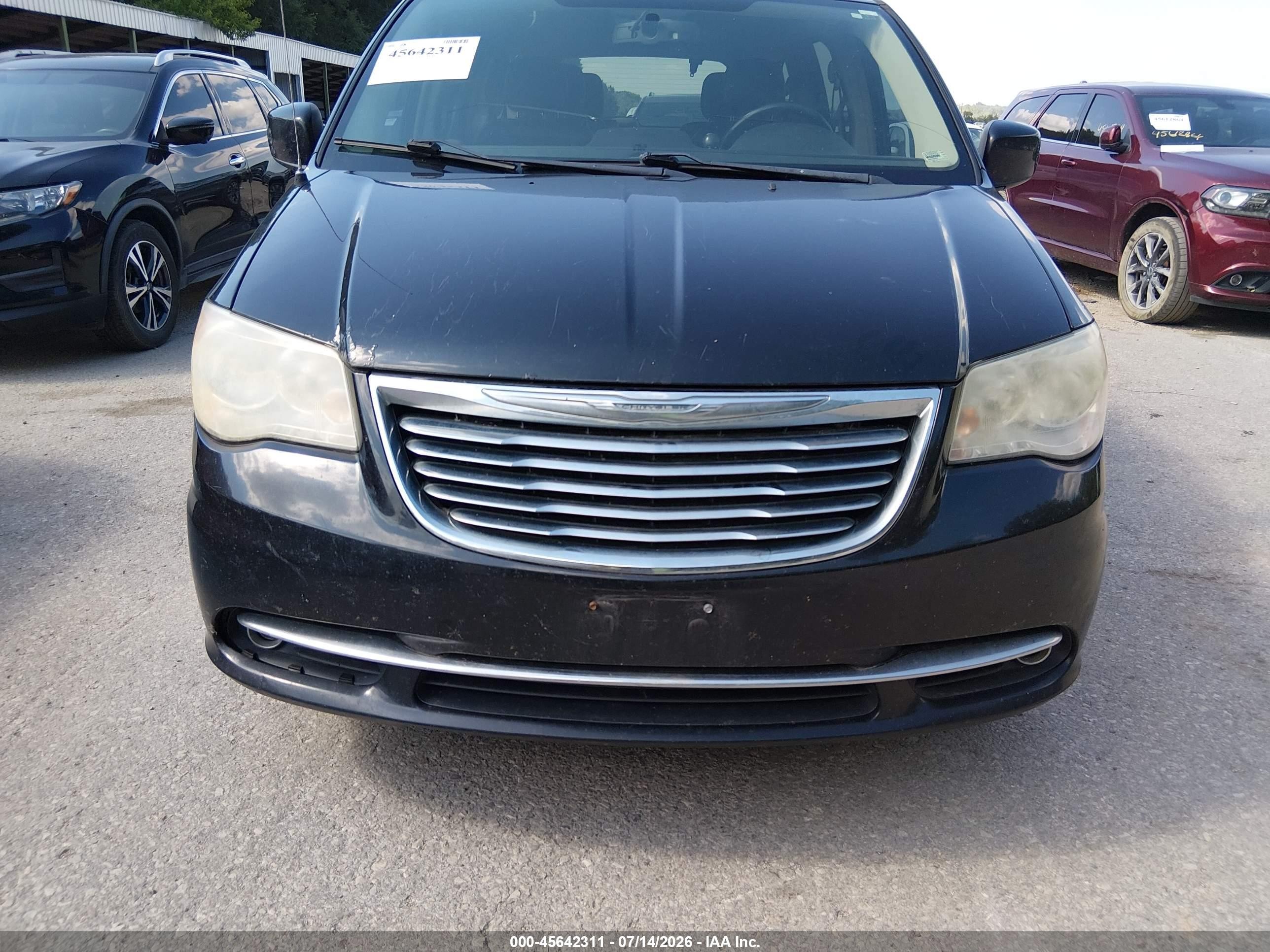2014 Chrysler Town & Country Touring Black vin: 2C4RC1BG4ER293672