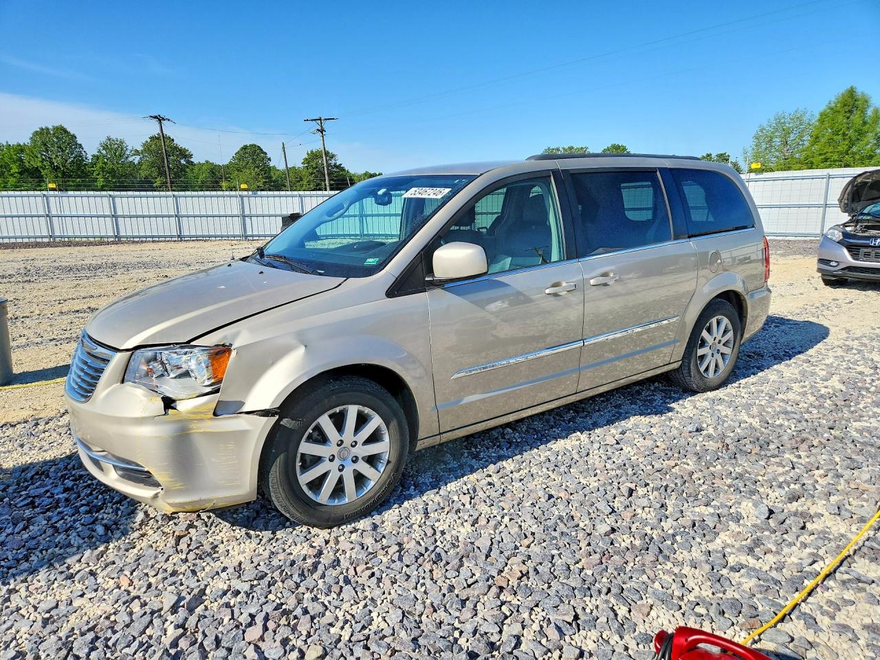 2014 Chrysler Town & Country Touring Серебряный vin: 2C4RC1BG4ER343695