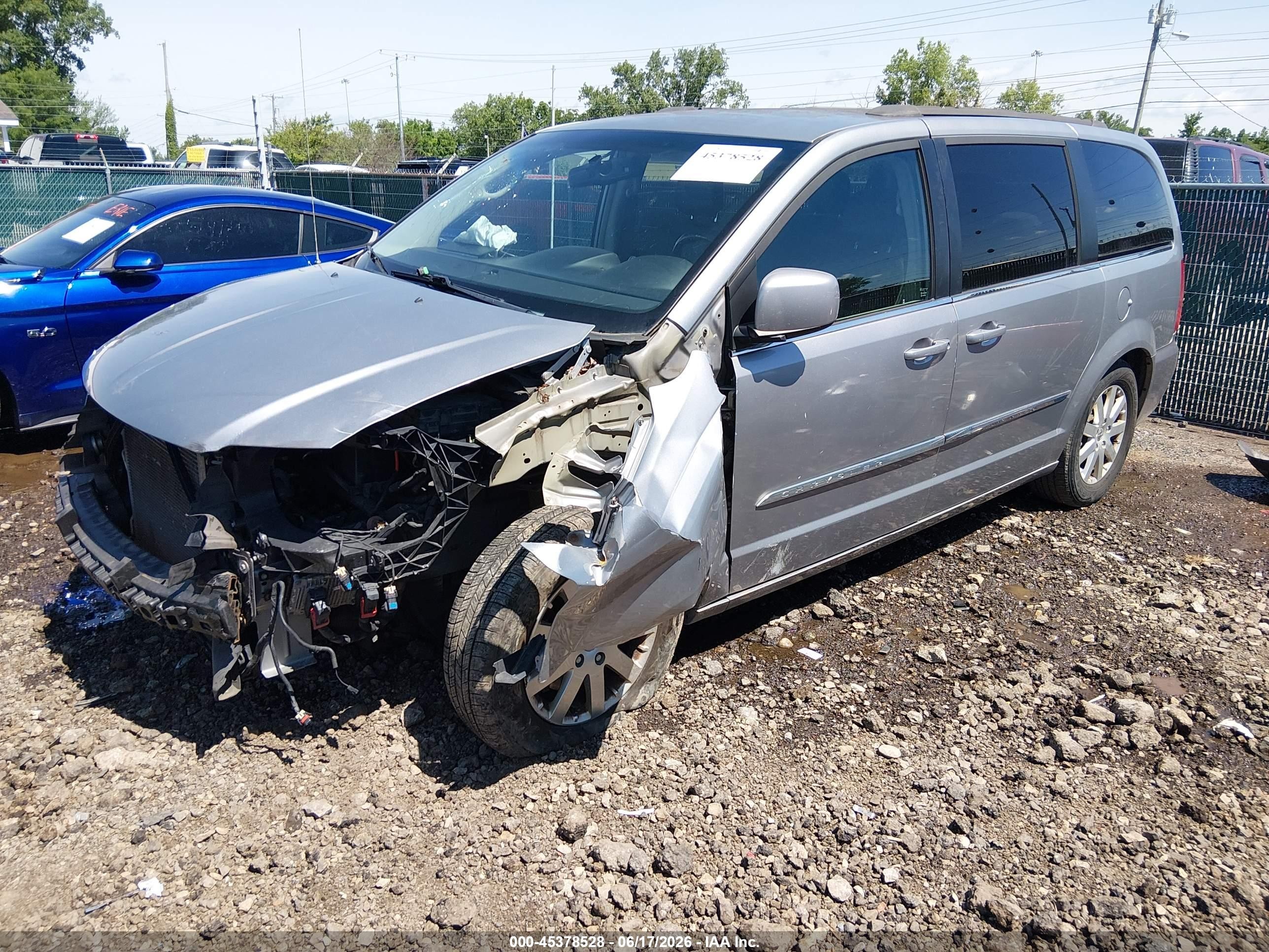 2014 Chrysler Town & Country Touring Gray vin: 2C4RC1BG4ER359220