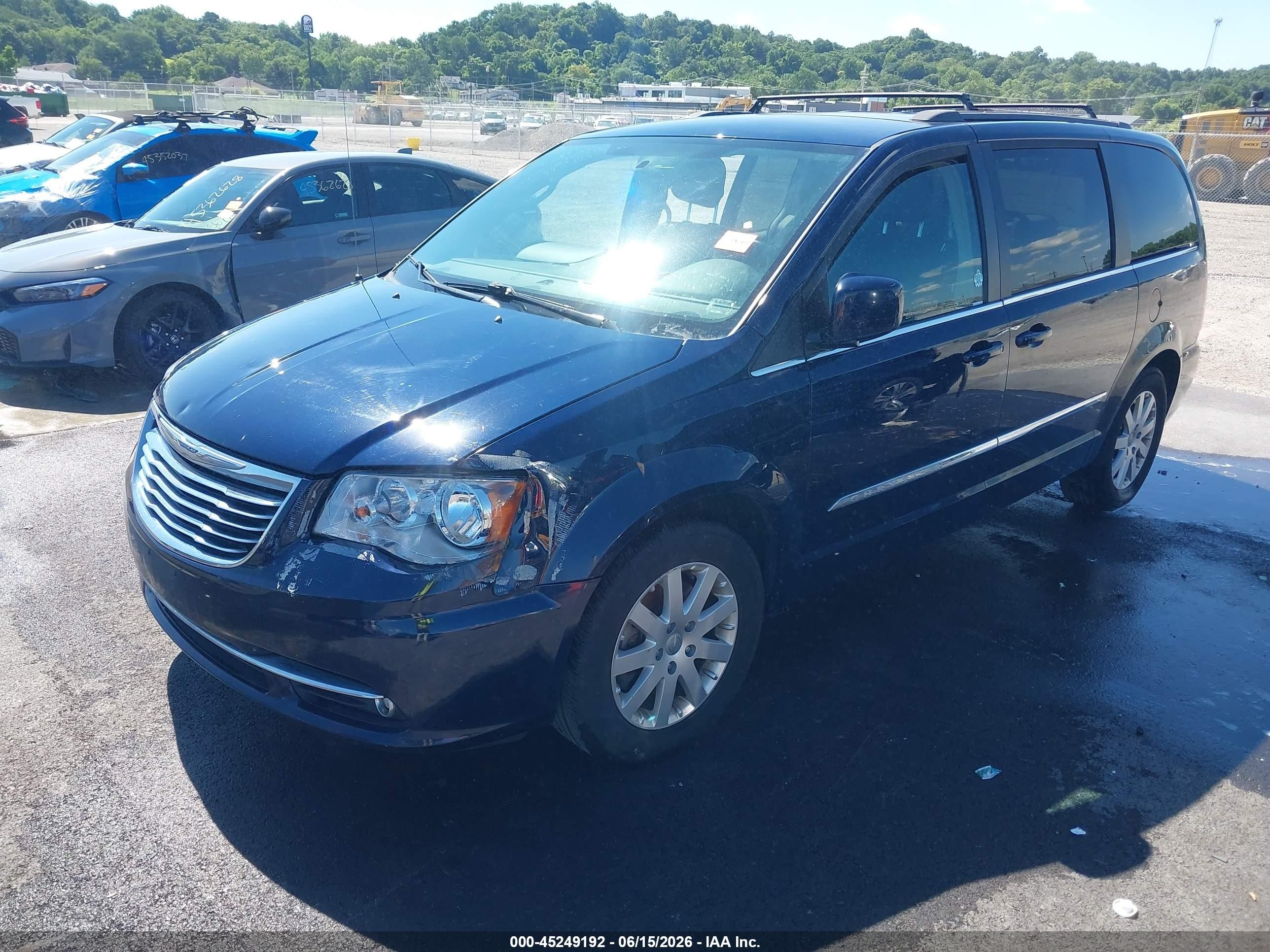 2014 Chrysler Town & Country Touring Синий vin: 2C4RC1BG4ER398244
