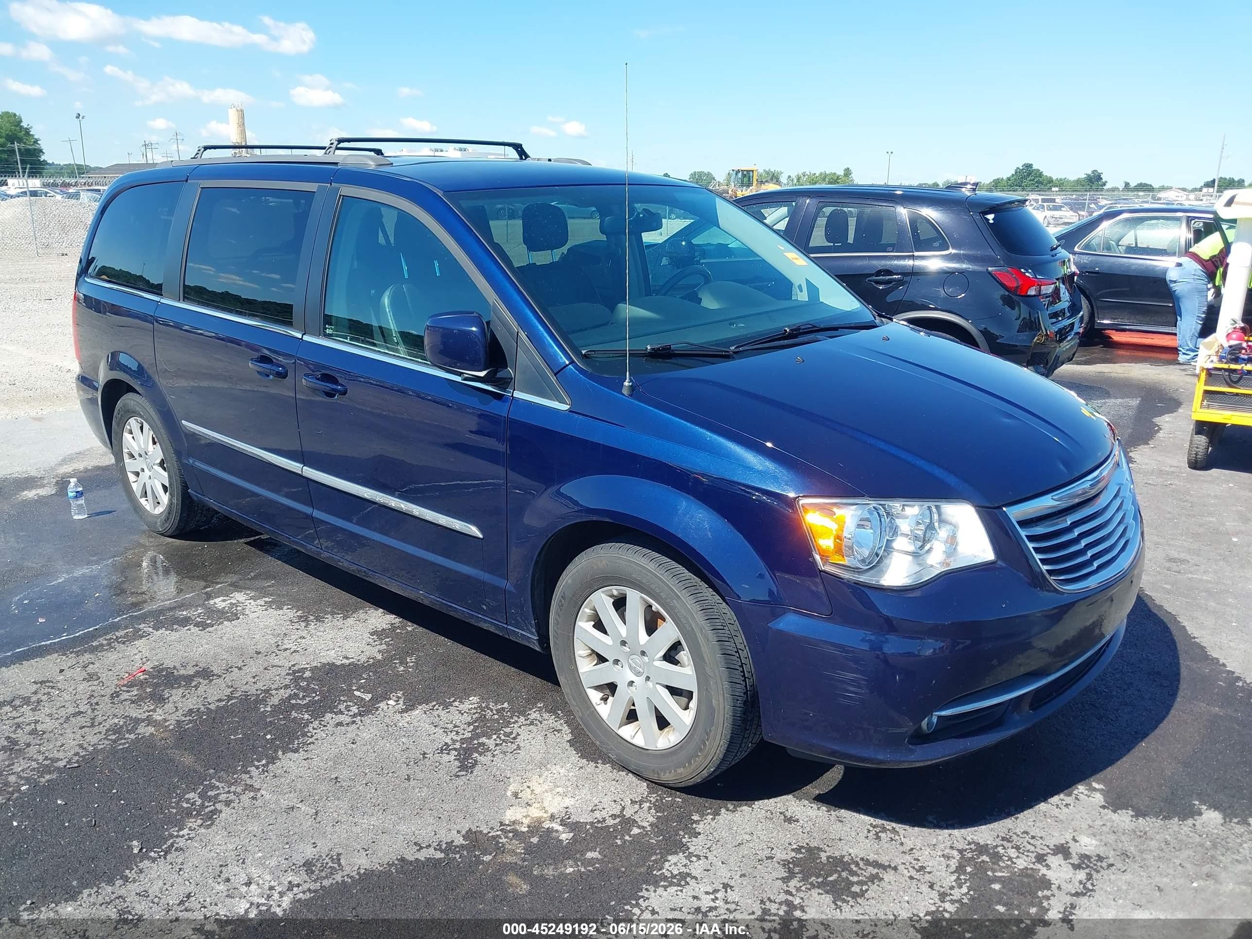 2014 Chrysler Town & Country Touring Синий vin: 2C4RC1BG4ER398244