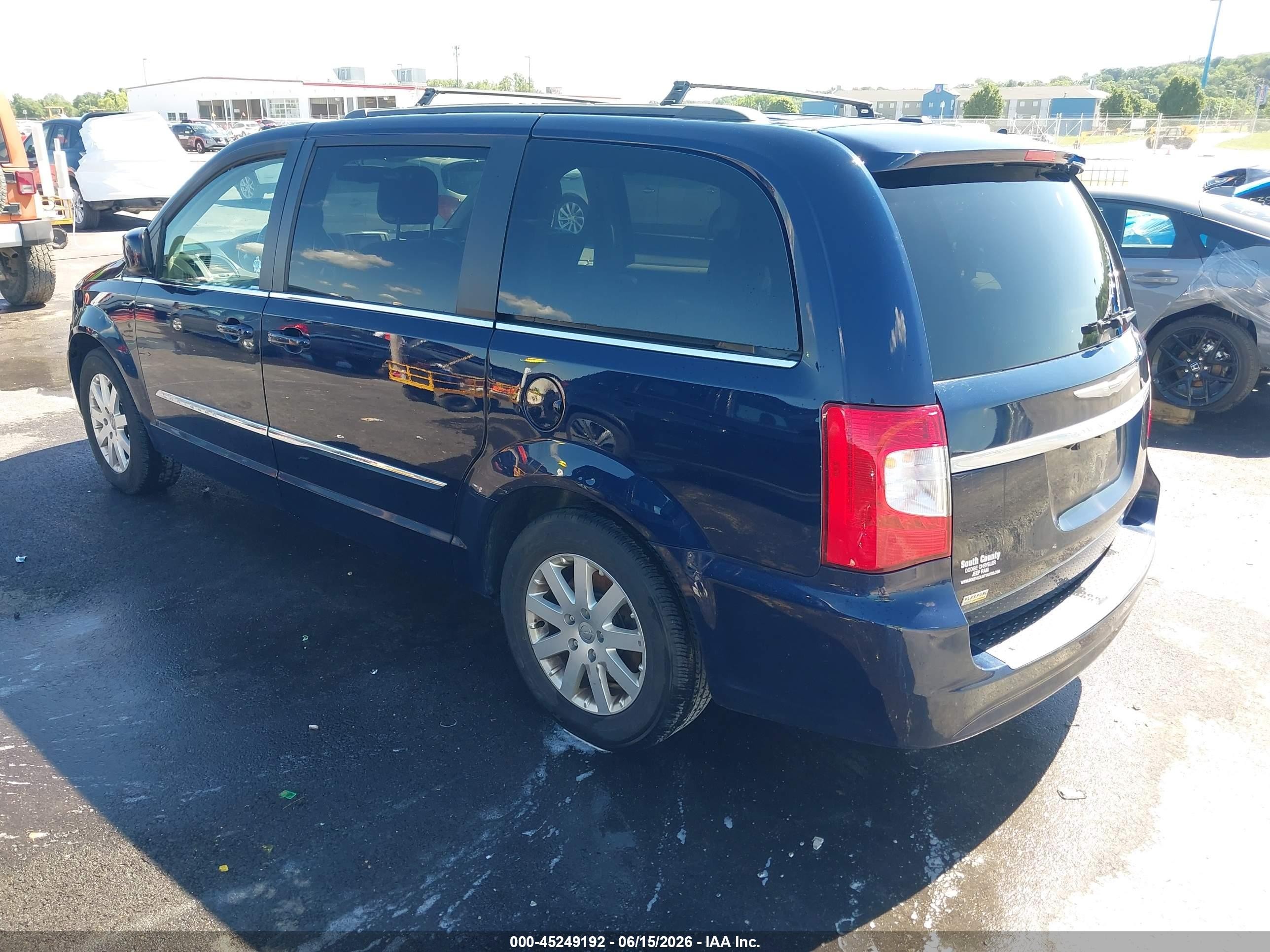2014 Chrysler Town & Country Touring Синий vin: 2C4RC1BG4ER398244