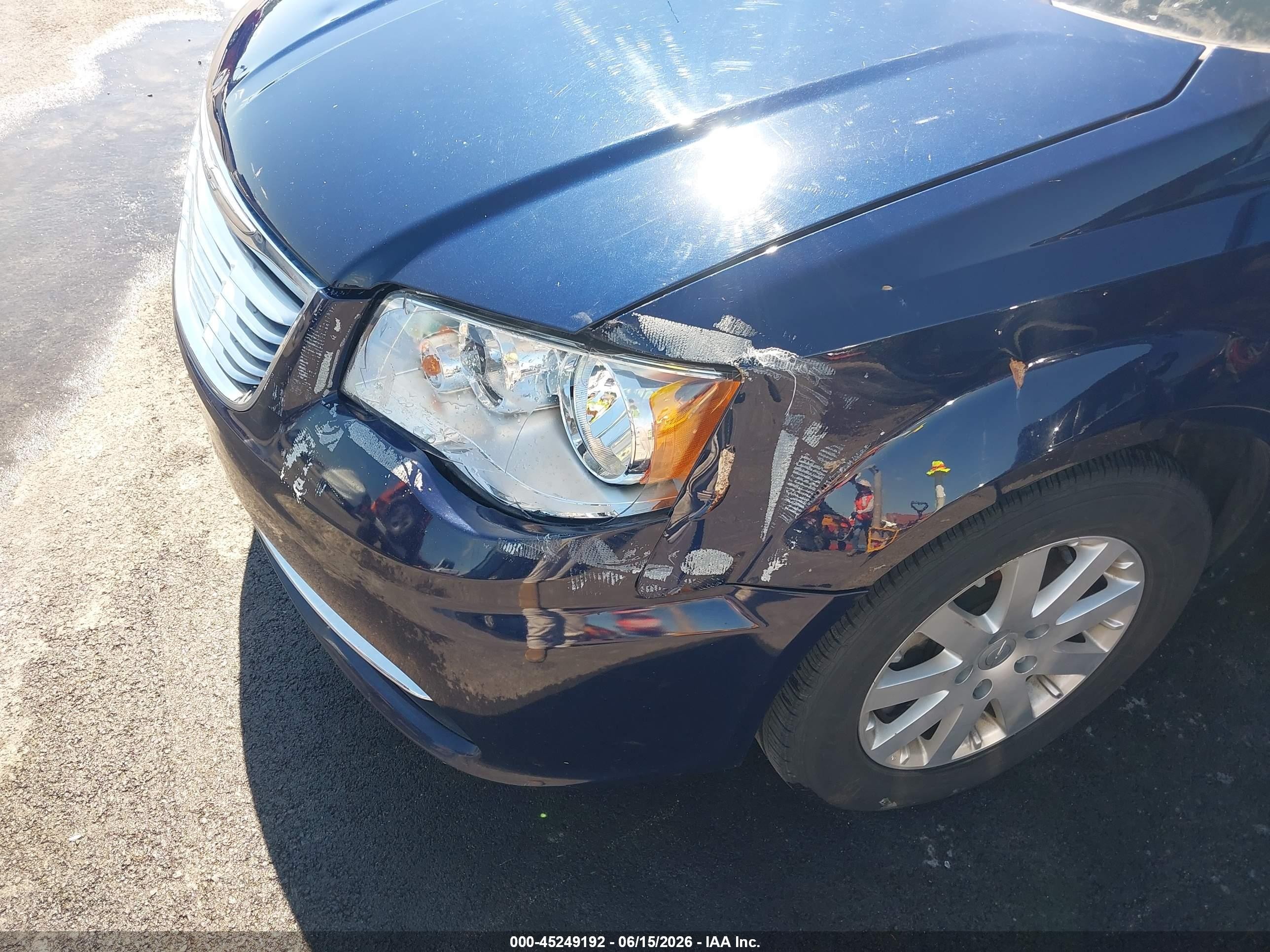 2014 Chrysler Town & Country Touring Синий vin: 2C4RC1BG4ER398244