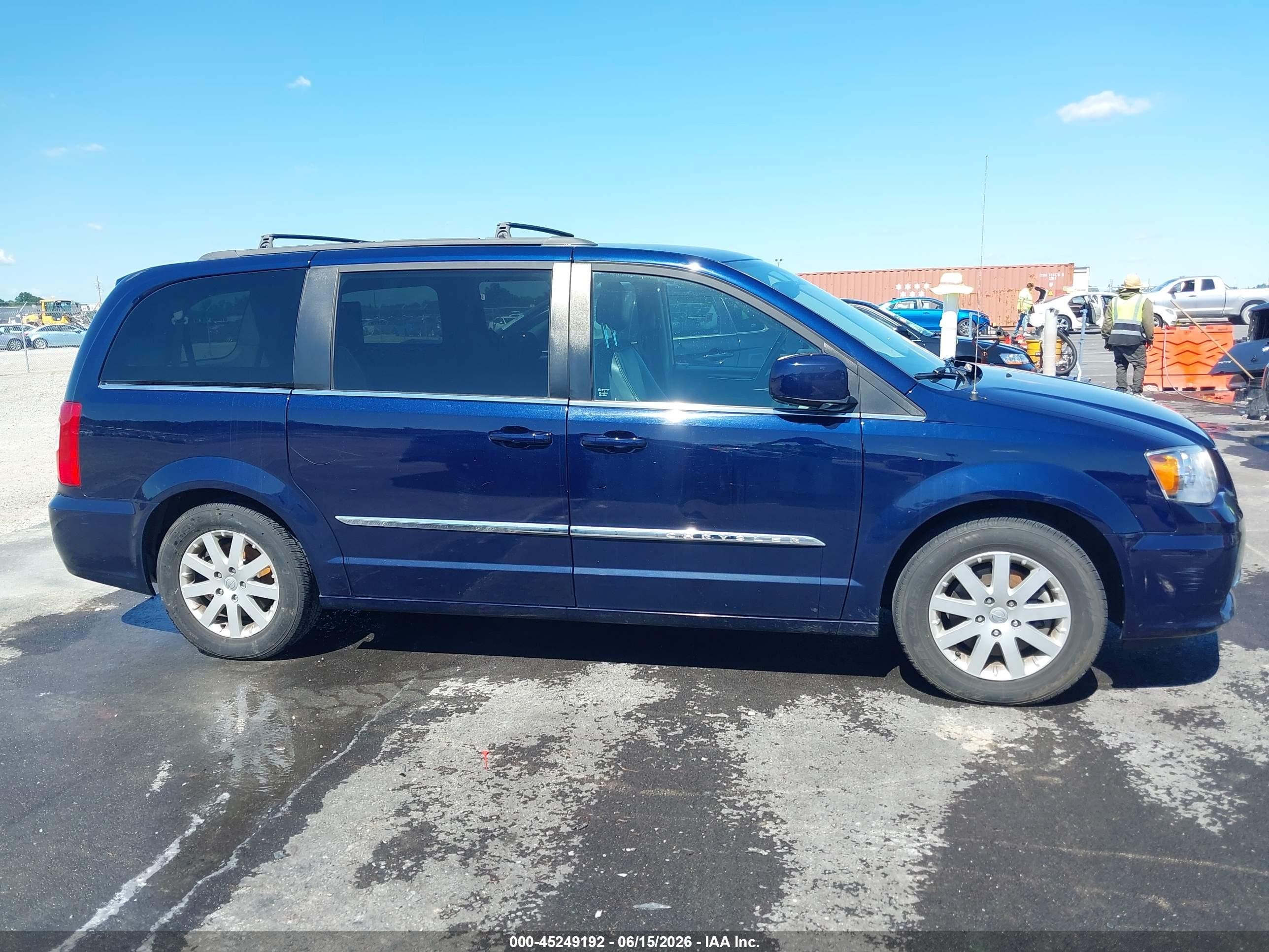 2014 Chrysler Town & Country Touring Синий vin: 2C4RC1BG4ER398244