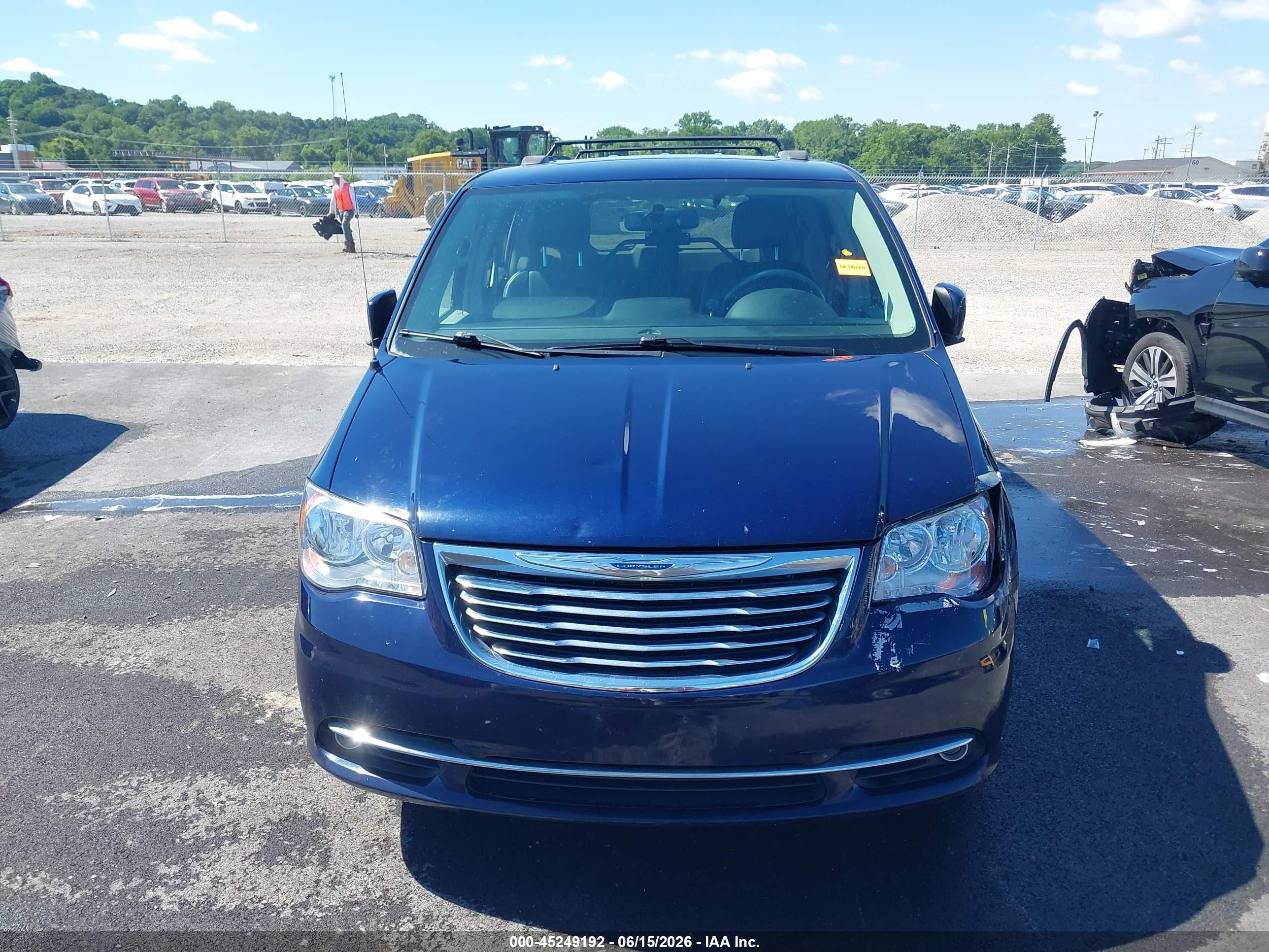 2014 Chrysler Town & Country Touring Синий vin: 2C4RC1BG4ER398244