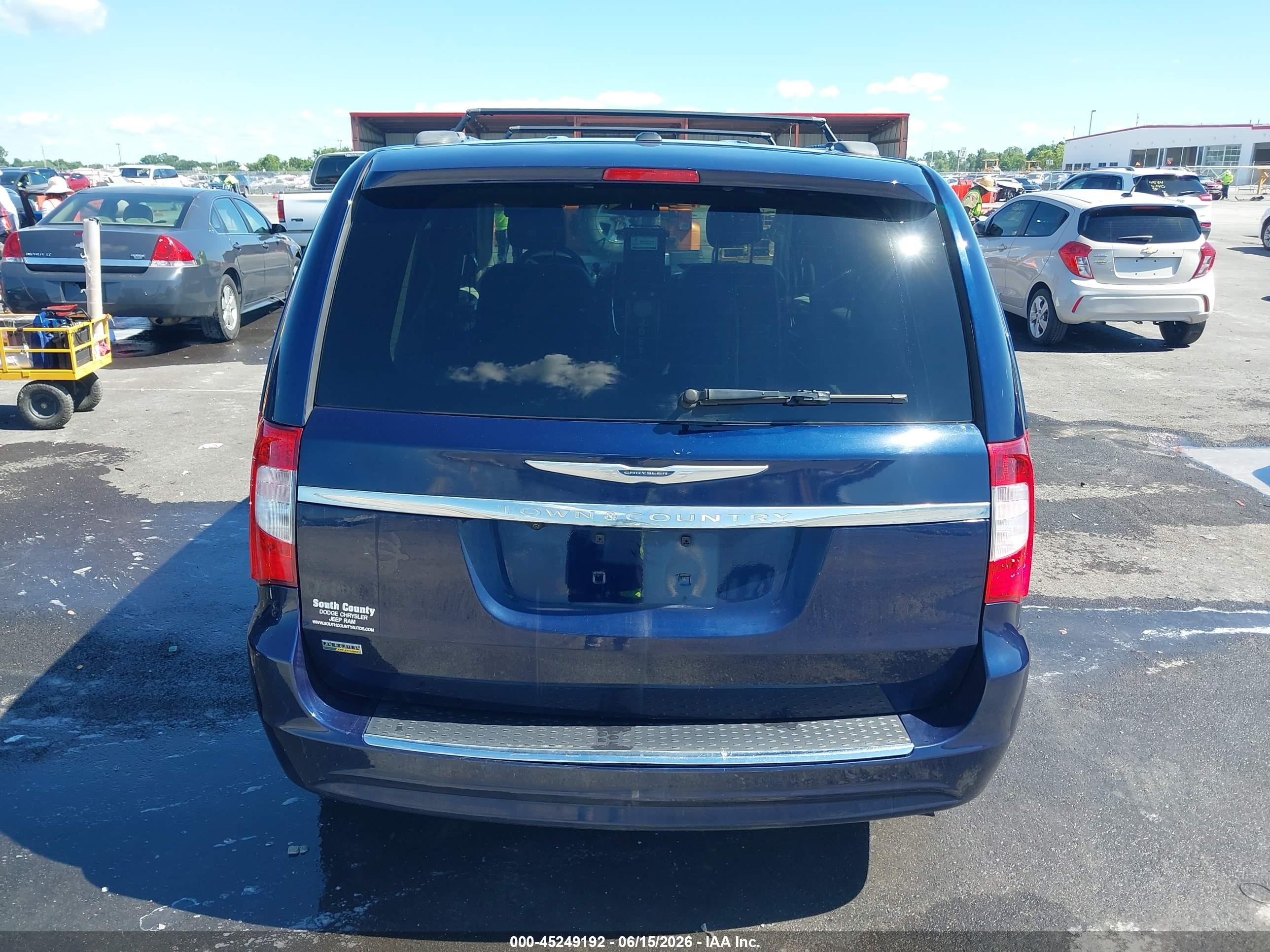 2014 Chrysler Town & Country Touring Синий vin: 2C4RC1BG4ER398244