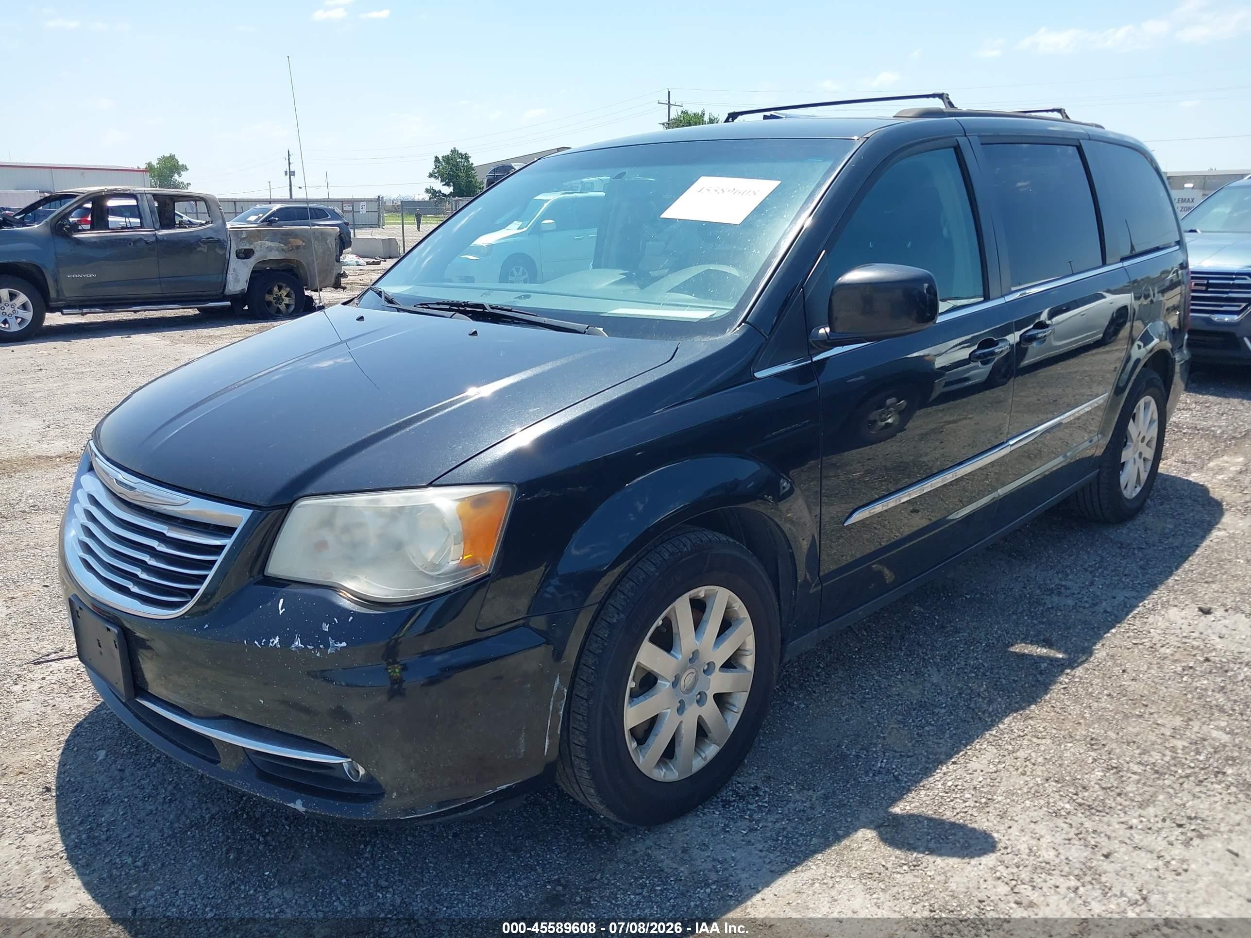 2014 Chrysler Town & Country Touring Black vin: 2C4RC1BG4ER398549