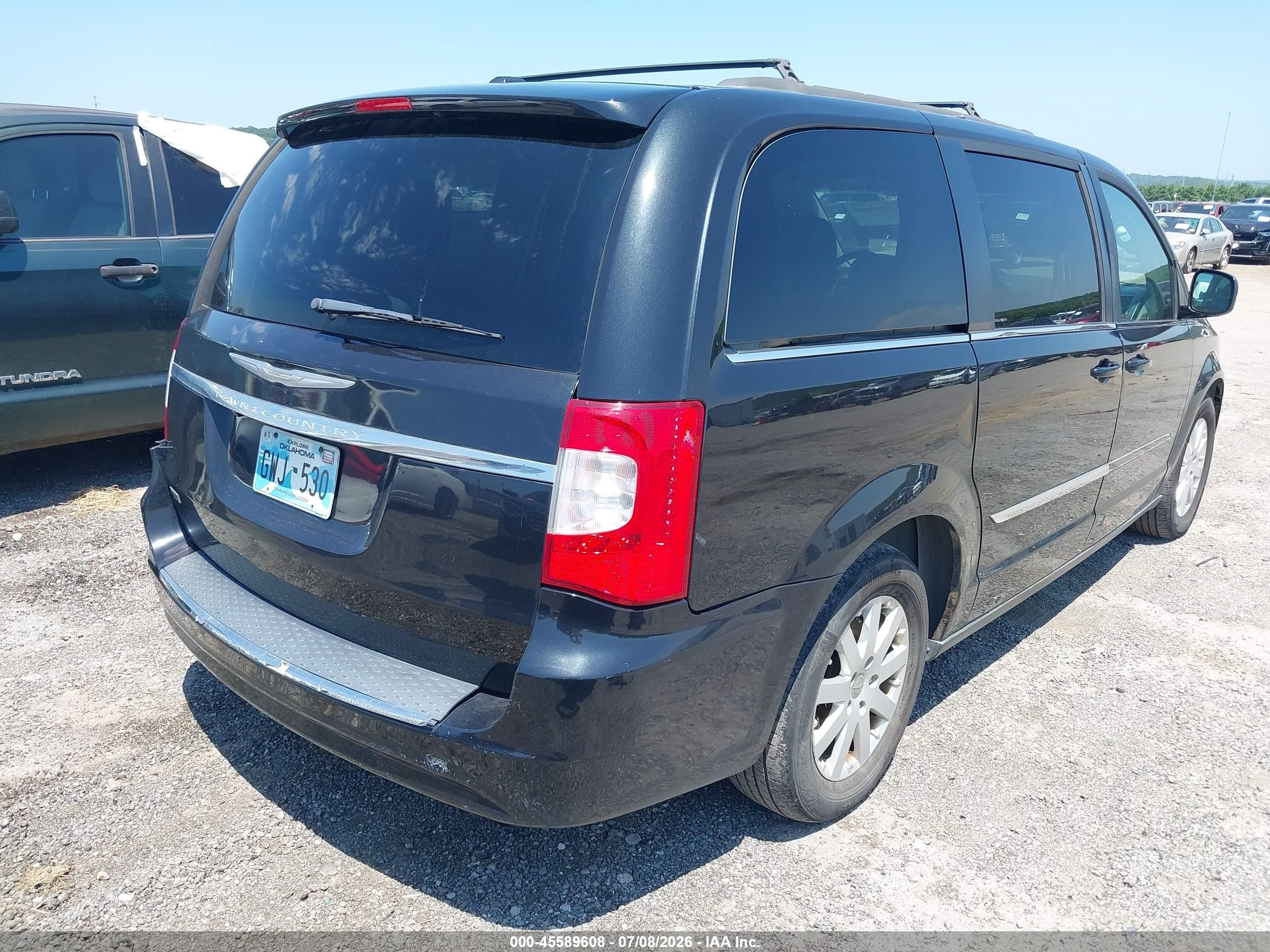 2014 Chrysler Town & Country Touring Black vin: 2C4RC1BG4ER398549