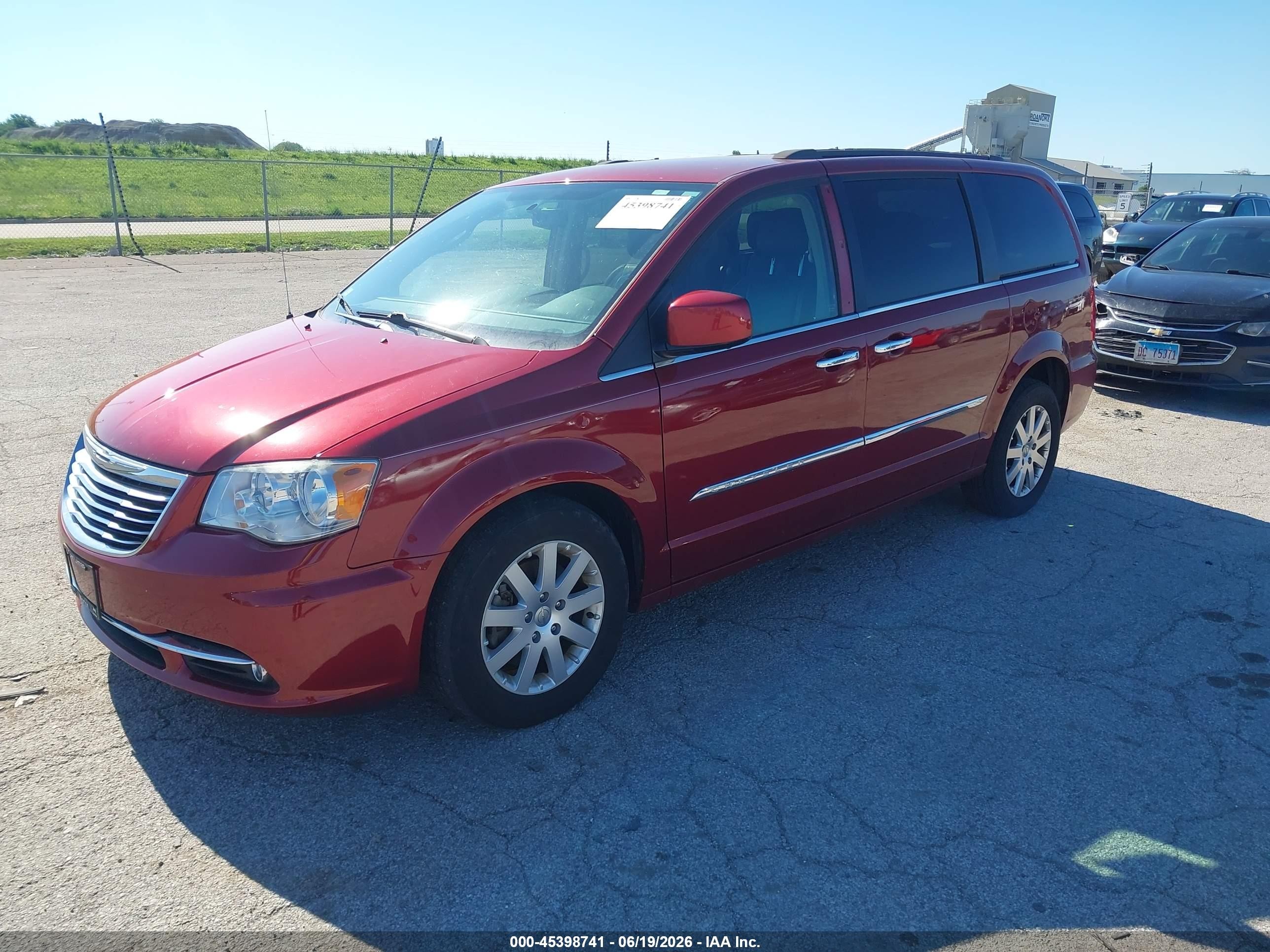 2014 Chrysler Town & Country Touring Красный vin: 2C4RC1BG4ER413289