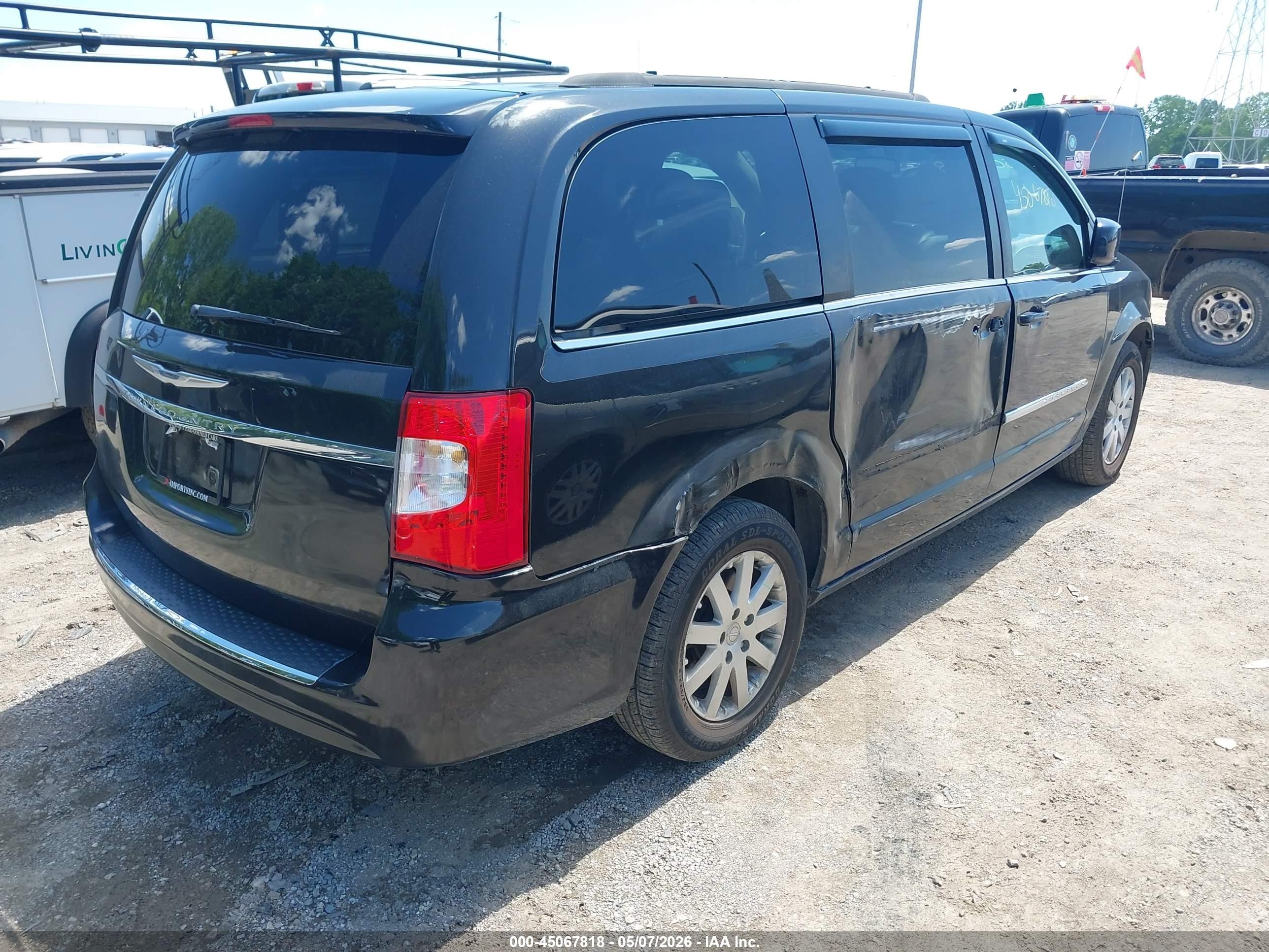 2015 Chrysler Town & Country Touring Black vin: 2C4RC1BG4FR664914