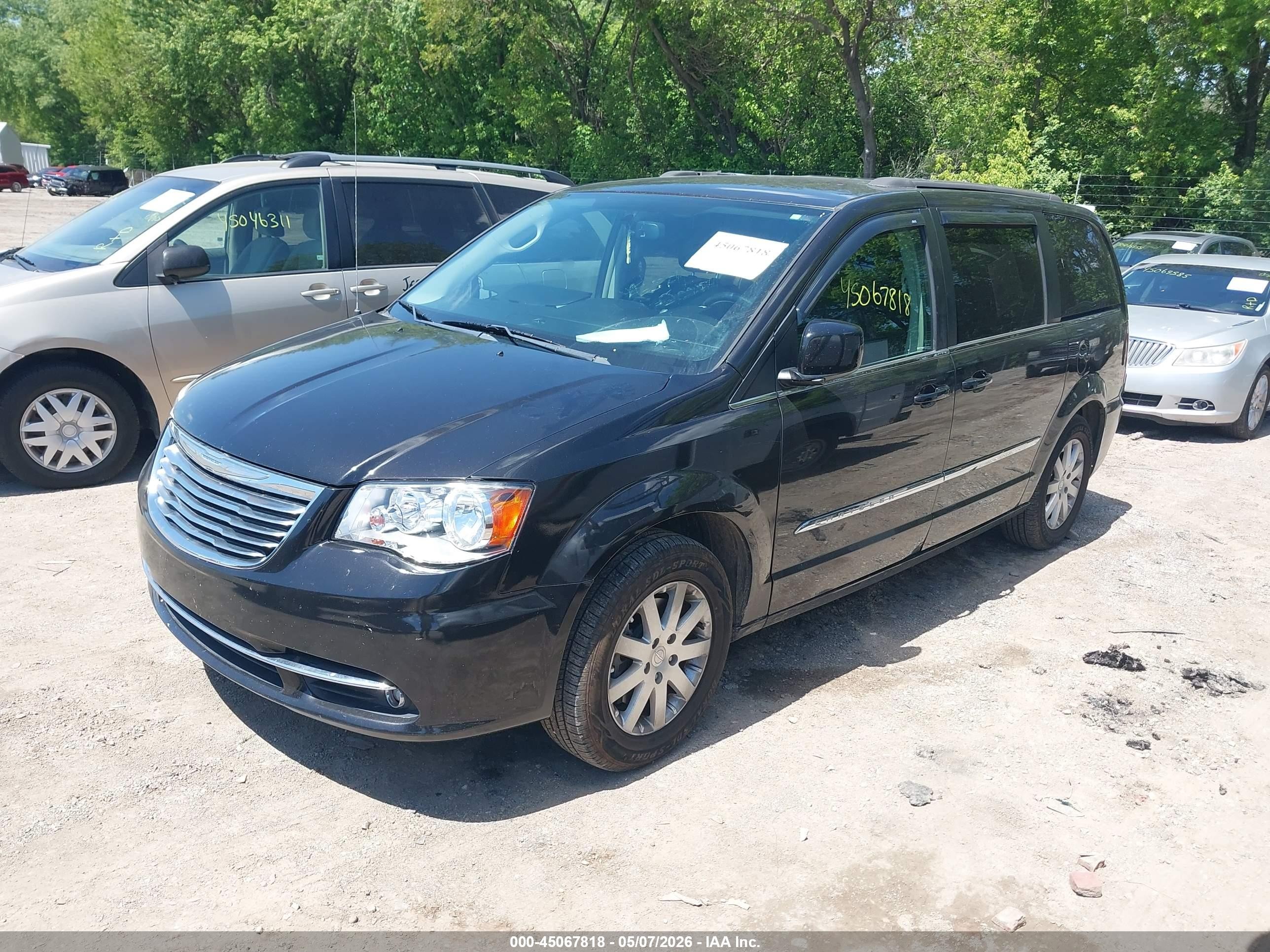 2015 Chrysler Town & Country Touring Black vin: 2C4RC1BG4FR664914