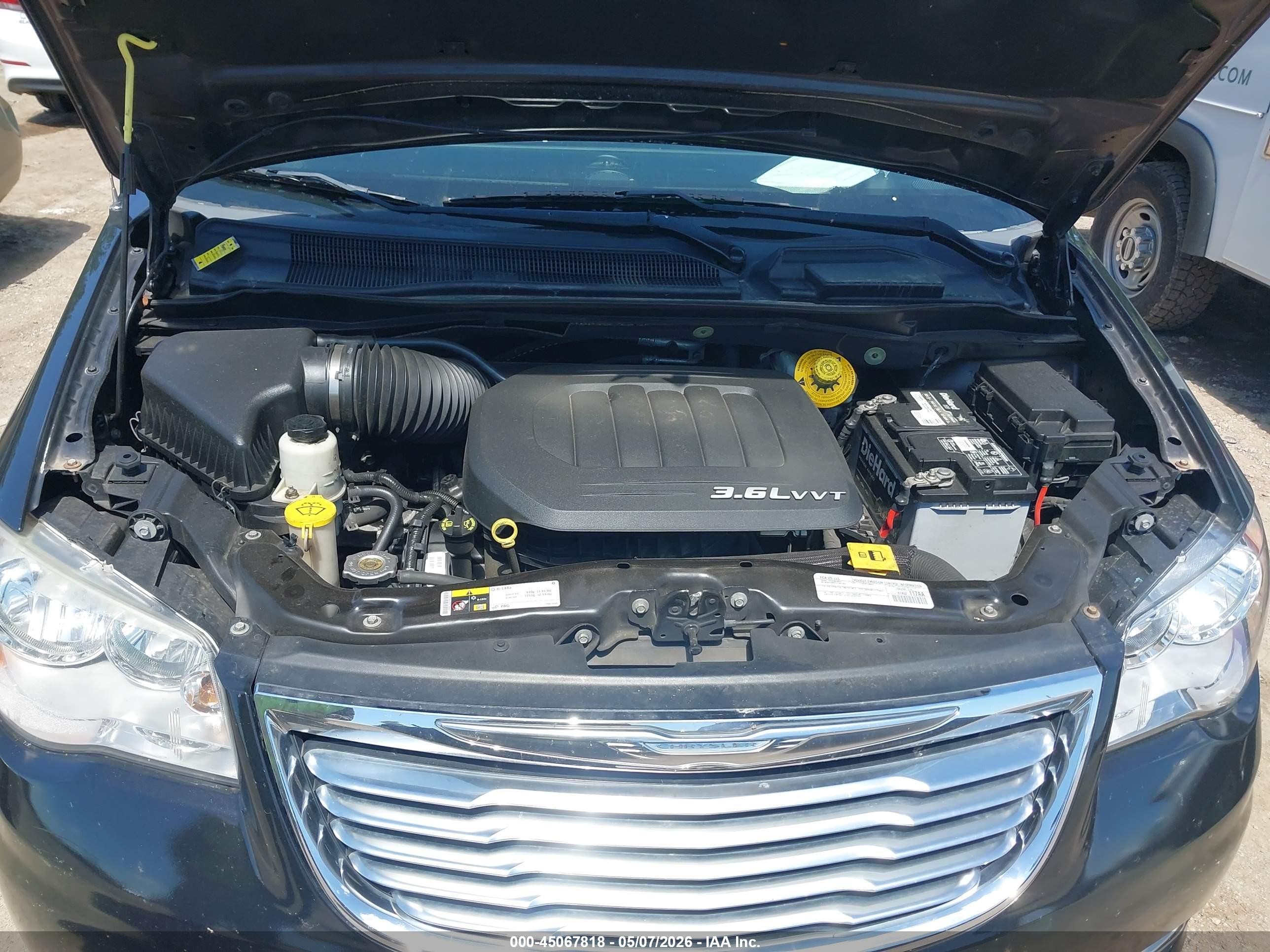 2015 Chrysler Town & Country Touring Black vin: 2C4RC1BG4FR664914
