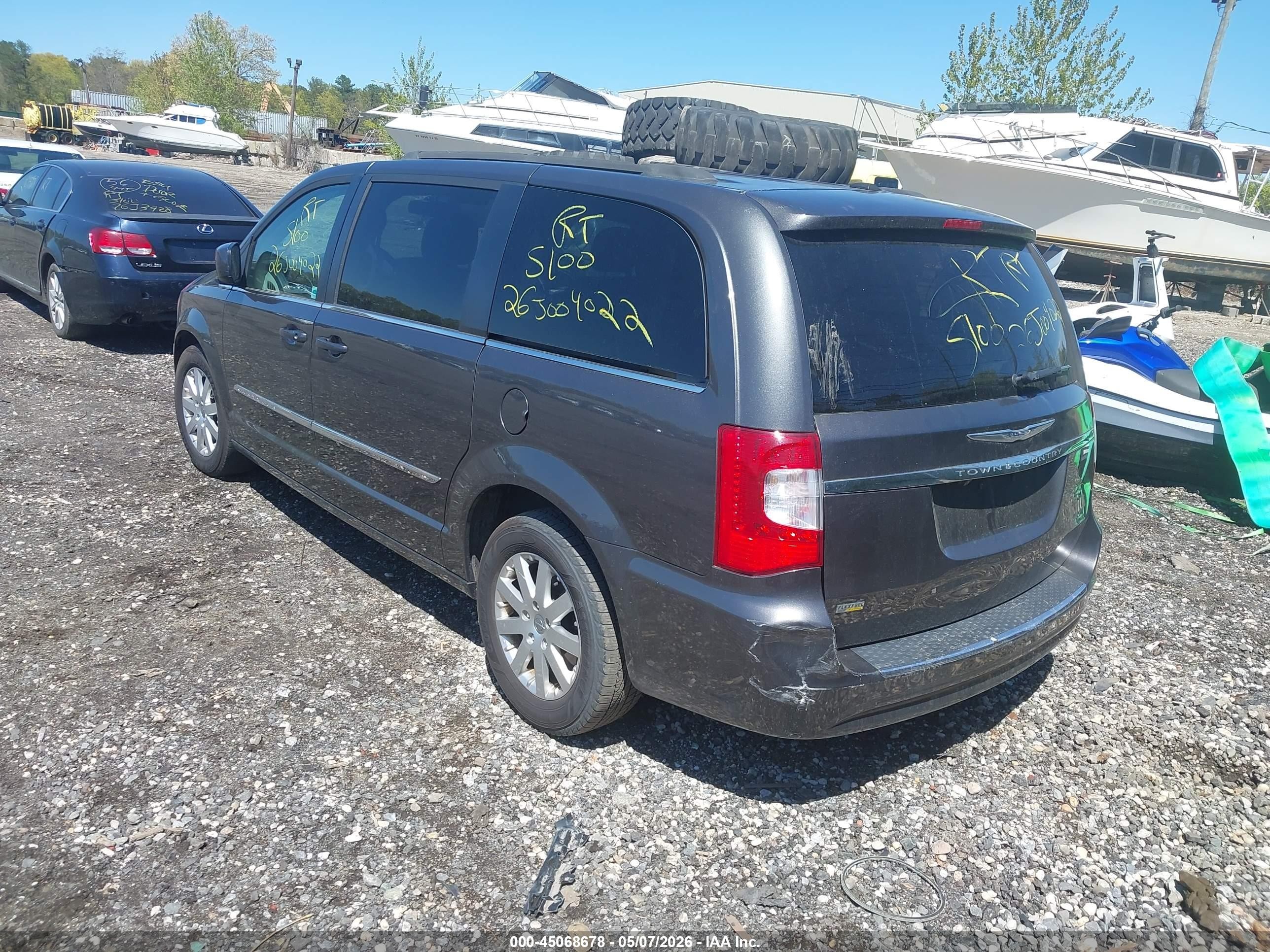 2016 Chrysler Town & Country Touring Gray vin: 2C4RC1BG4GR282593