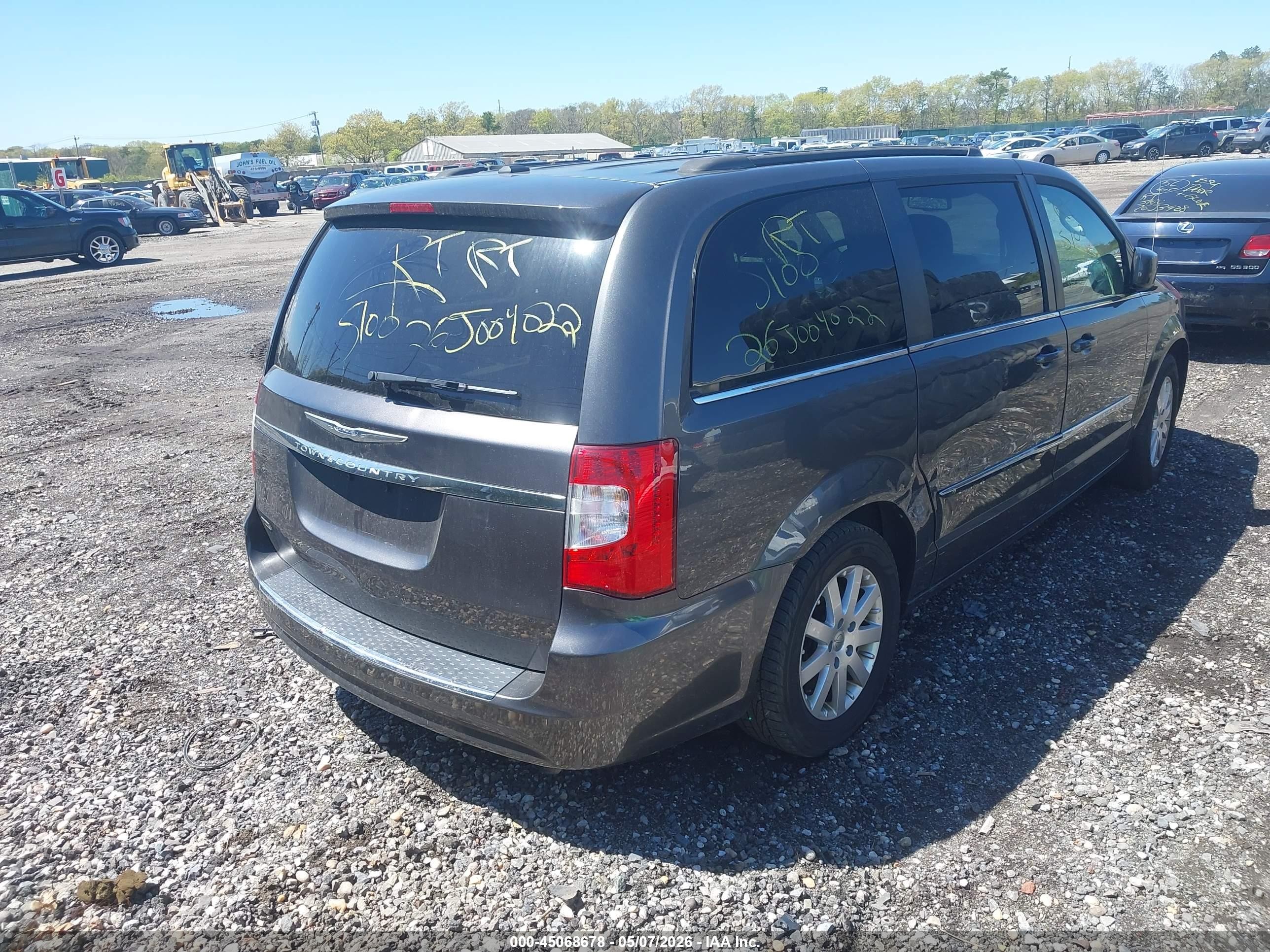 2016 Chrysler Town & Country Touring Gray vin: 2C4RC1BG4GR282593