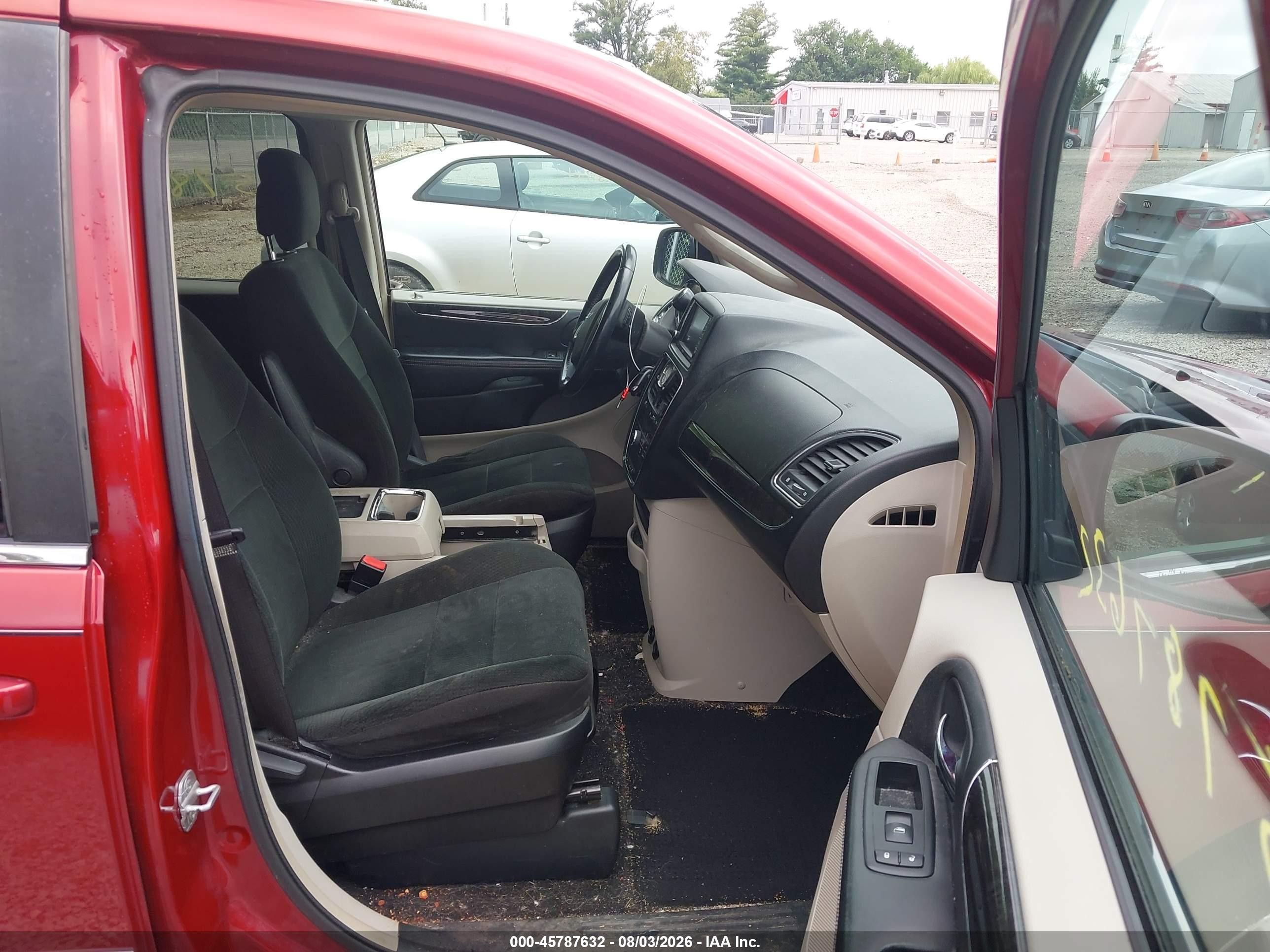2012 Chrysler Town & Country Touring Maroon vin: 2C4RC1BG5CR150209