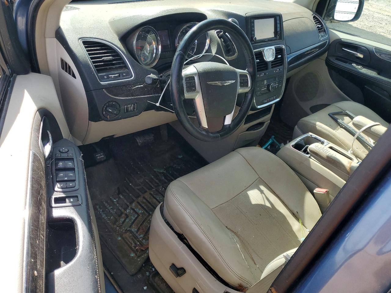 2012 Chrysler Town & Country Touring Синий vin: 2C4RC1BG5CR200722
