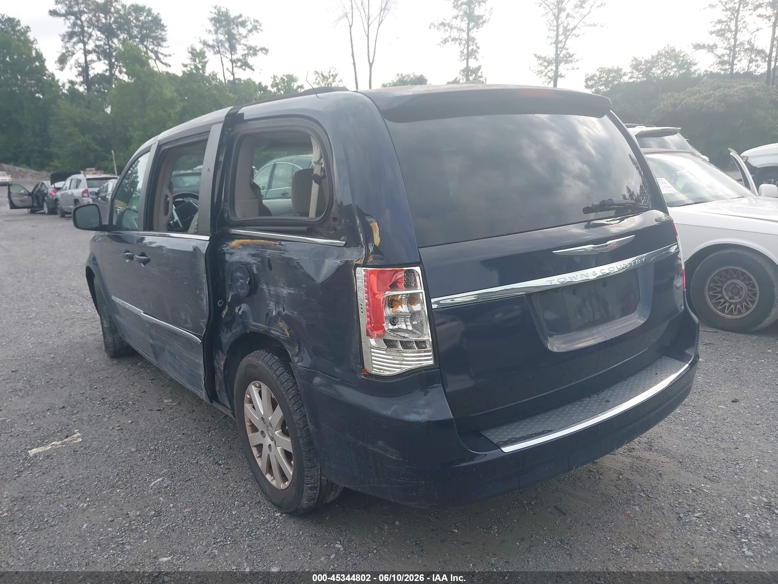 2012 Chrysler Town & Country Touring Blue vin: 2C4RC1BG5CR273539
