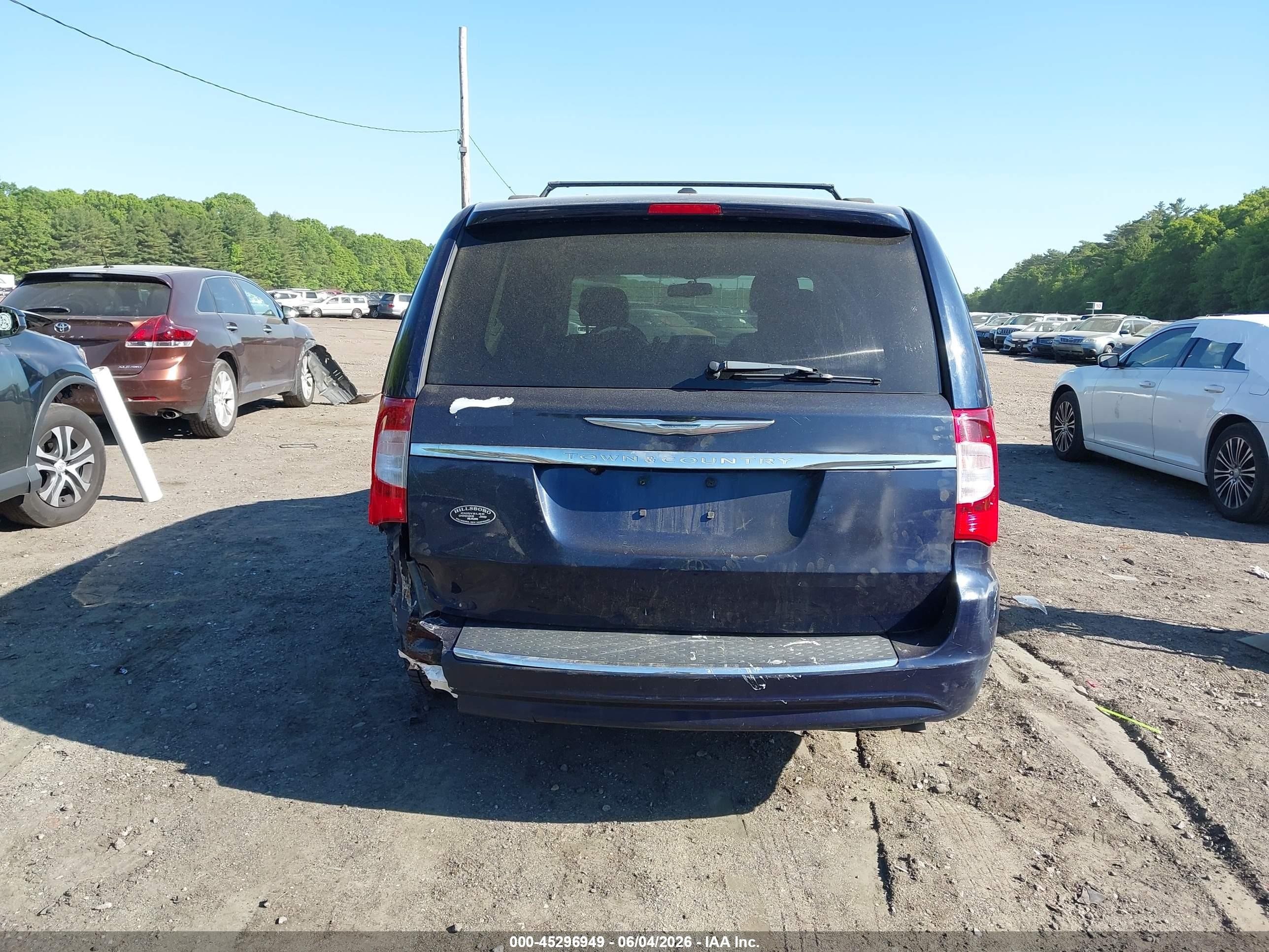 2013 Chrysler Town & Country Touring Dark Blue vin: 2C4RC1BG5DR563748