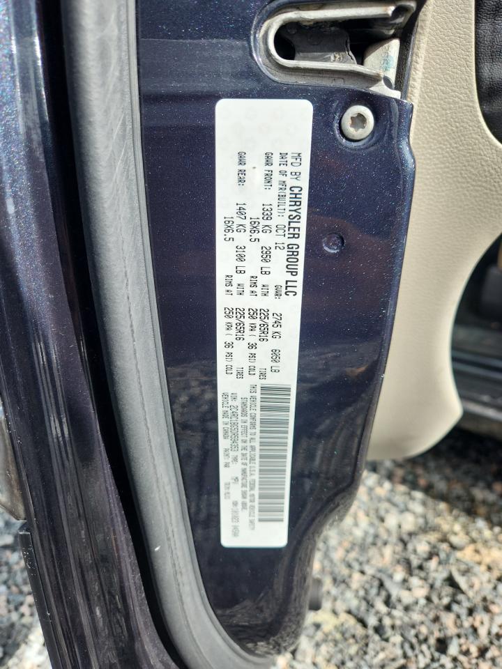 2013 Chrysler Town & Country Touring Черный vin: 2C4RC1BG5DR594353