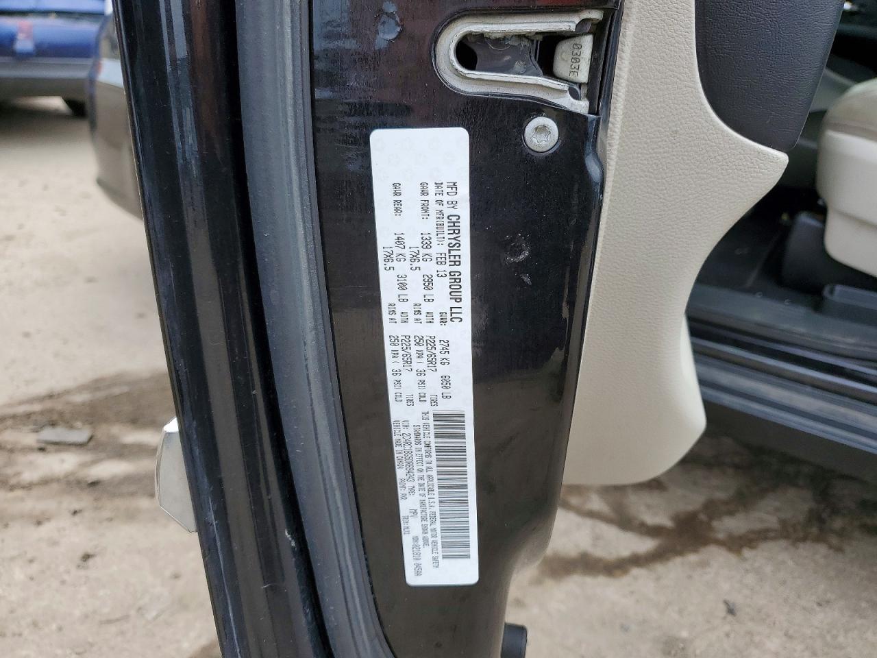 2013 Chrysler Town & Country Touring Black vin: 2C4RC1BG5DR694243