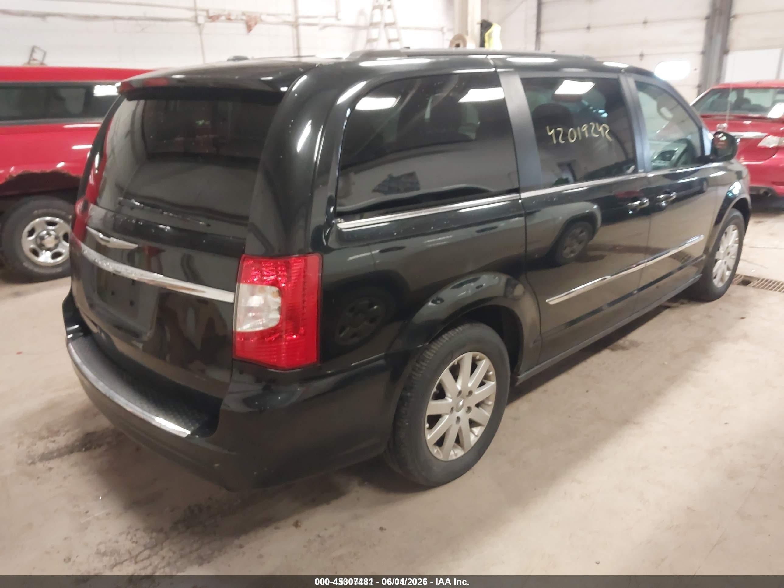 2013 Chrysler Town & Country Touring Black vin: 2C4RC1BG5DR696431