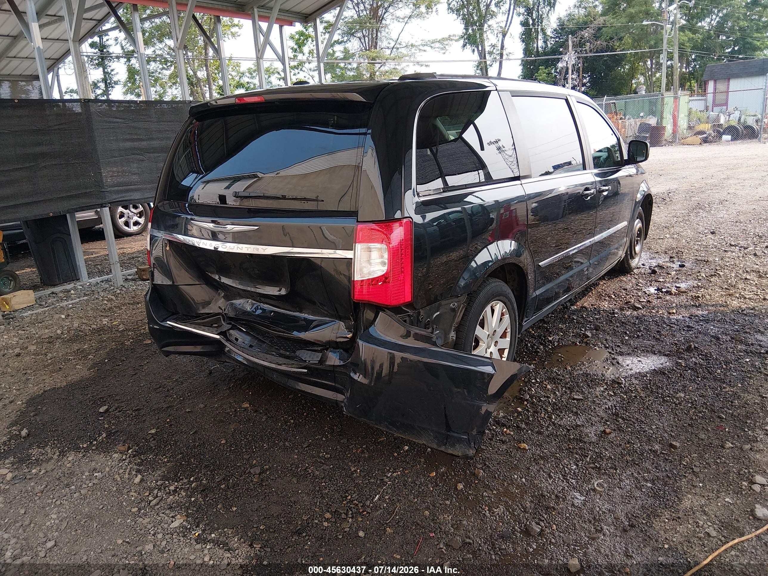 2013 Chrysler Town & Country Touring Черный vin: 2C4RC1BG5DR722994