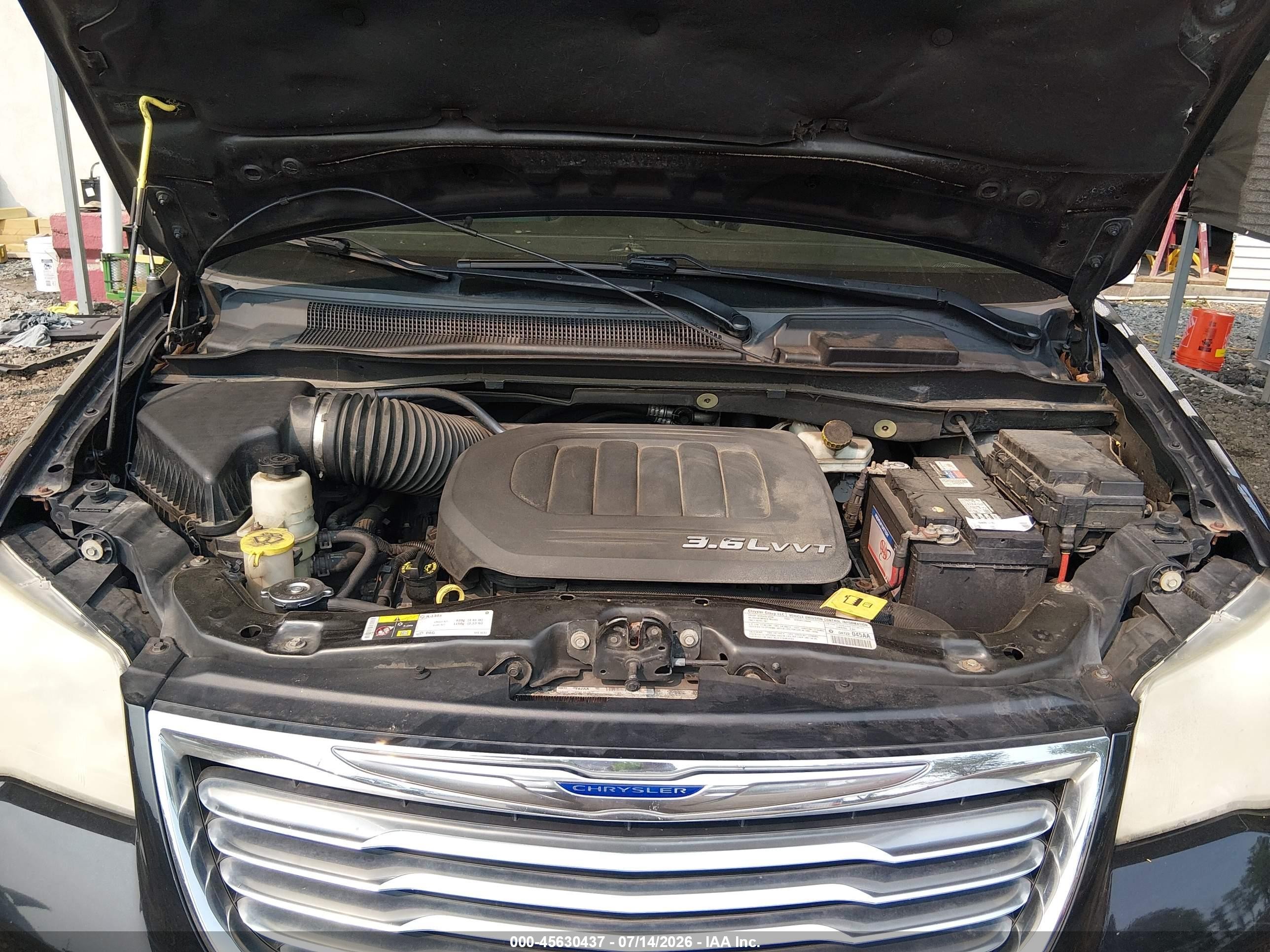 2013 Chrysler Town & Country Touring Черный vin: 2C4RC1BG5DR722994