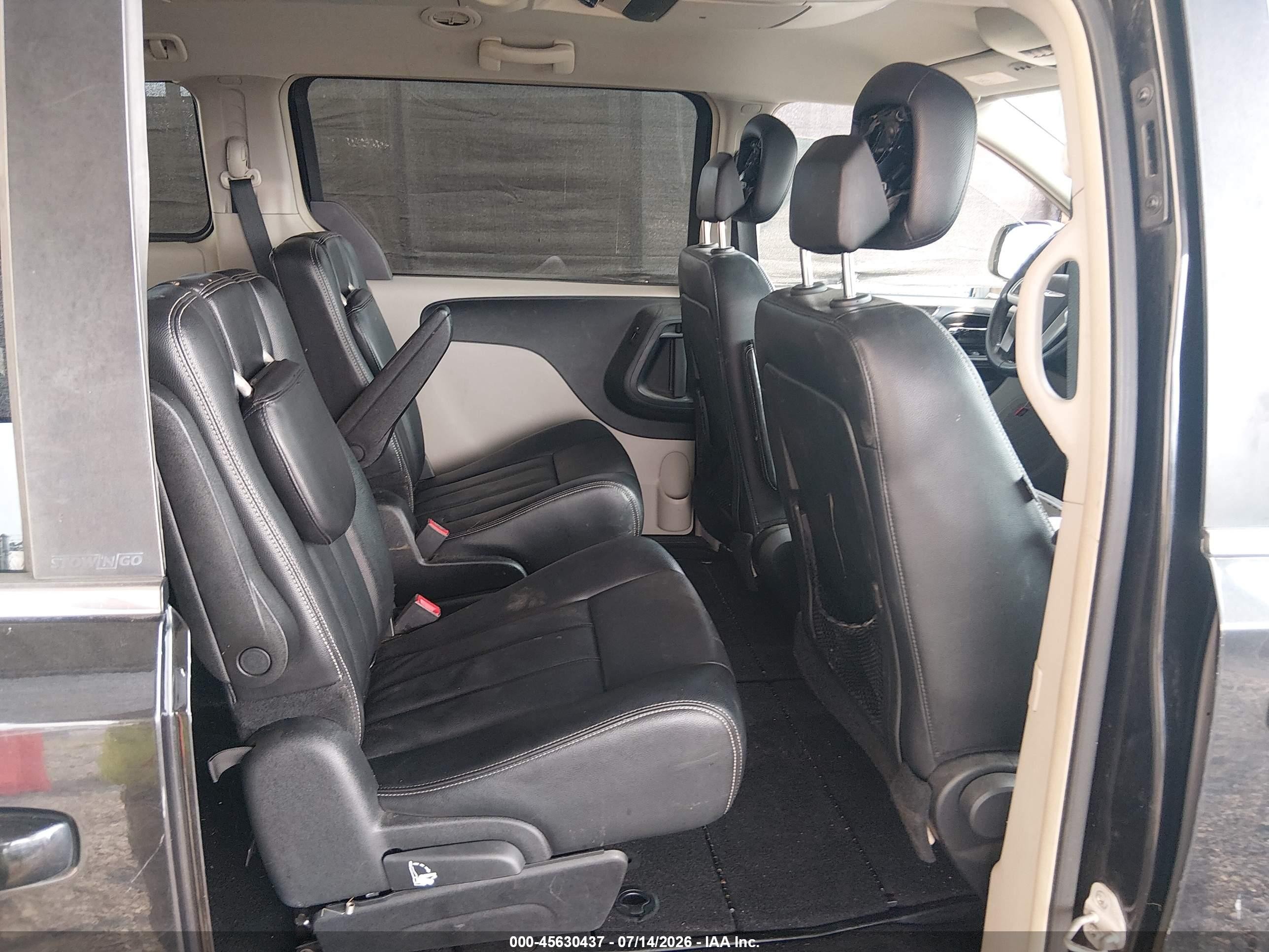 2013 Chrysler Town & Country Touring Черный vin: 2C4RC1BG5DR722994
