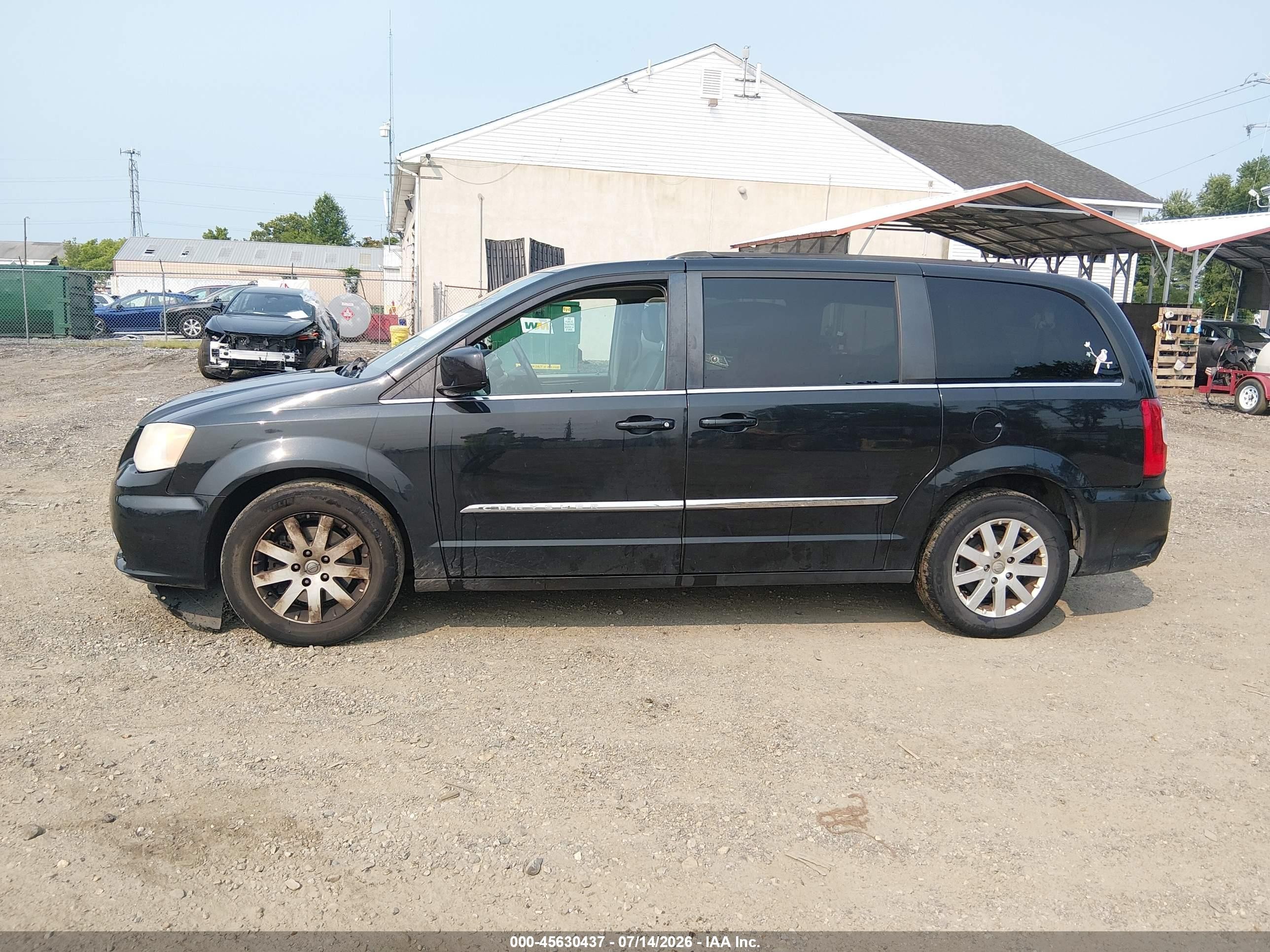 2013 Chrysler Town & Country Touring Черный vin: 2C4RC1BG5DR722994