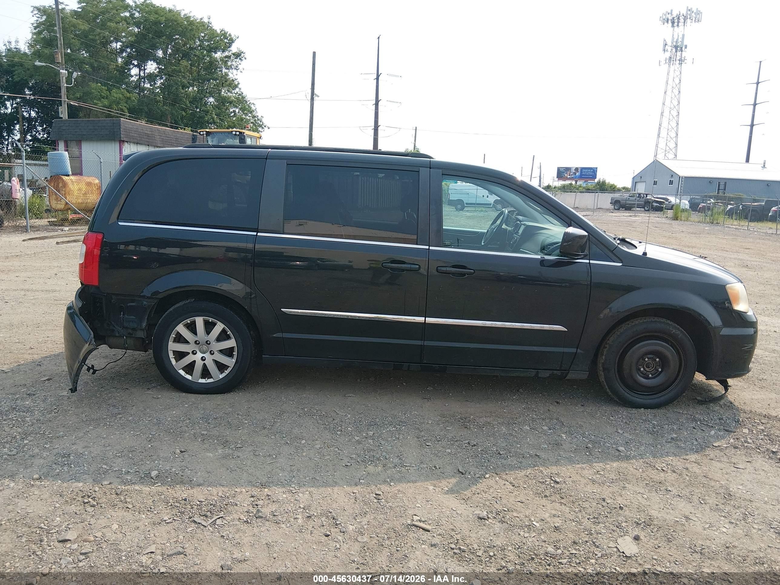 2013 Chrysler Town & Country Touring Черный vin: 2C4RC1BG5DR722994