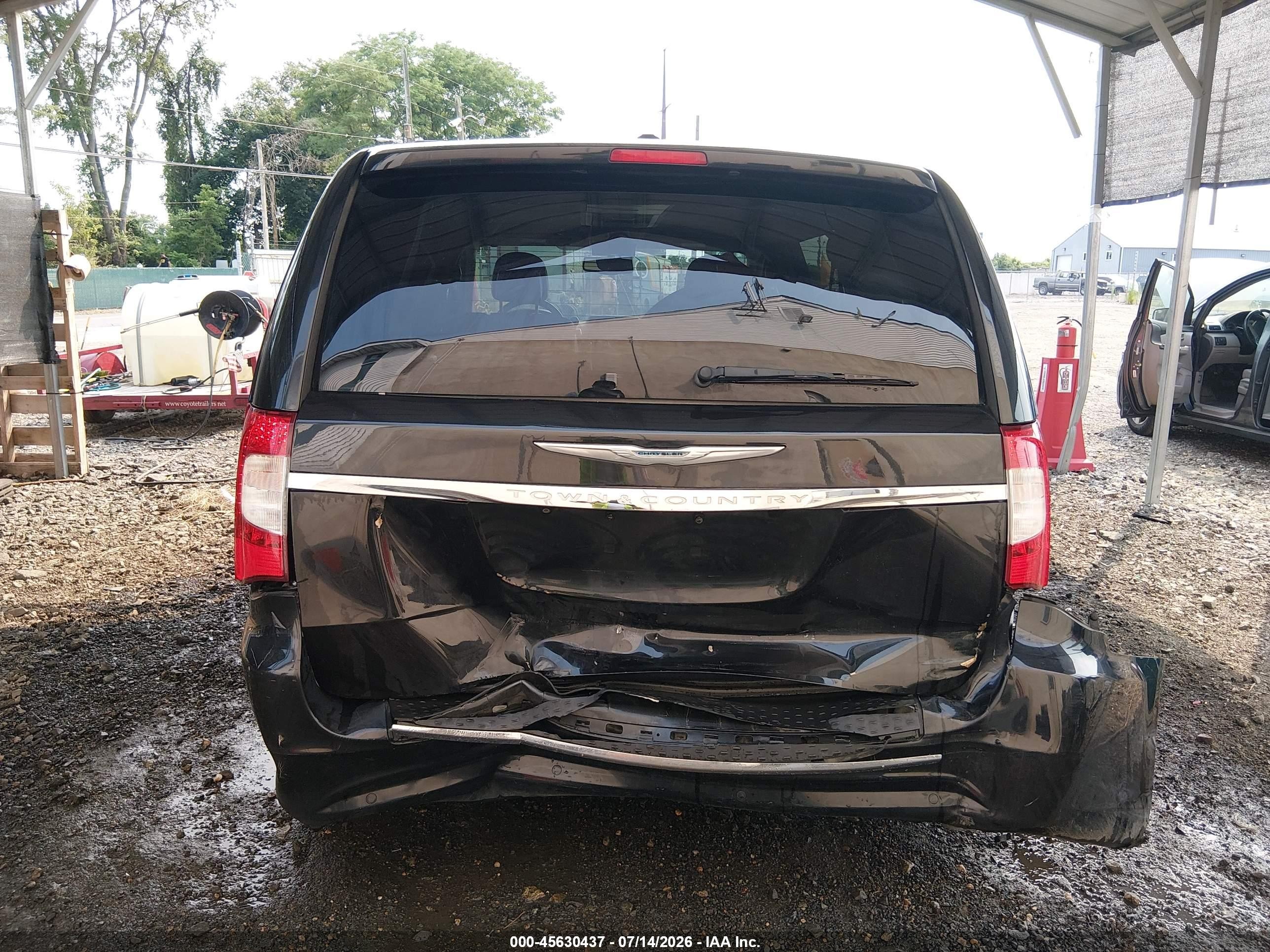 2013 Chrysler Town & Country Touring Черный vin: 2C4RC1BG5DR722994