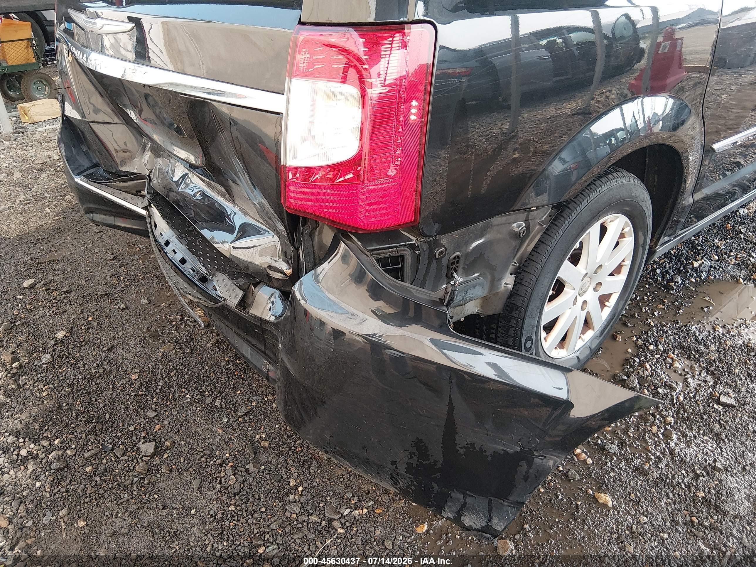 2013 Chrysler Town & Country Touring Черный vin: 2C4RC1BG5DR722994