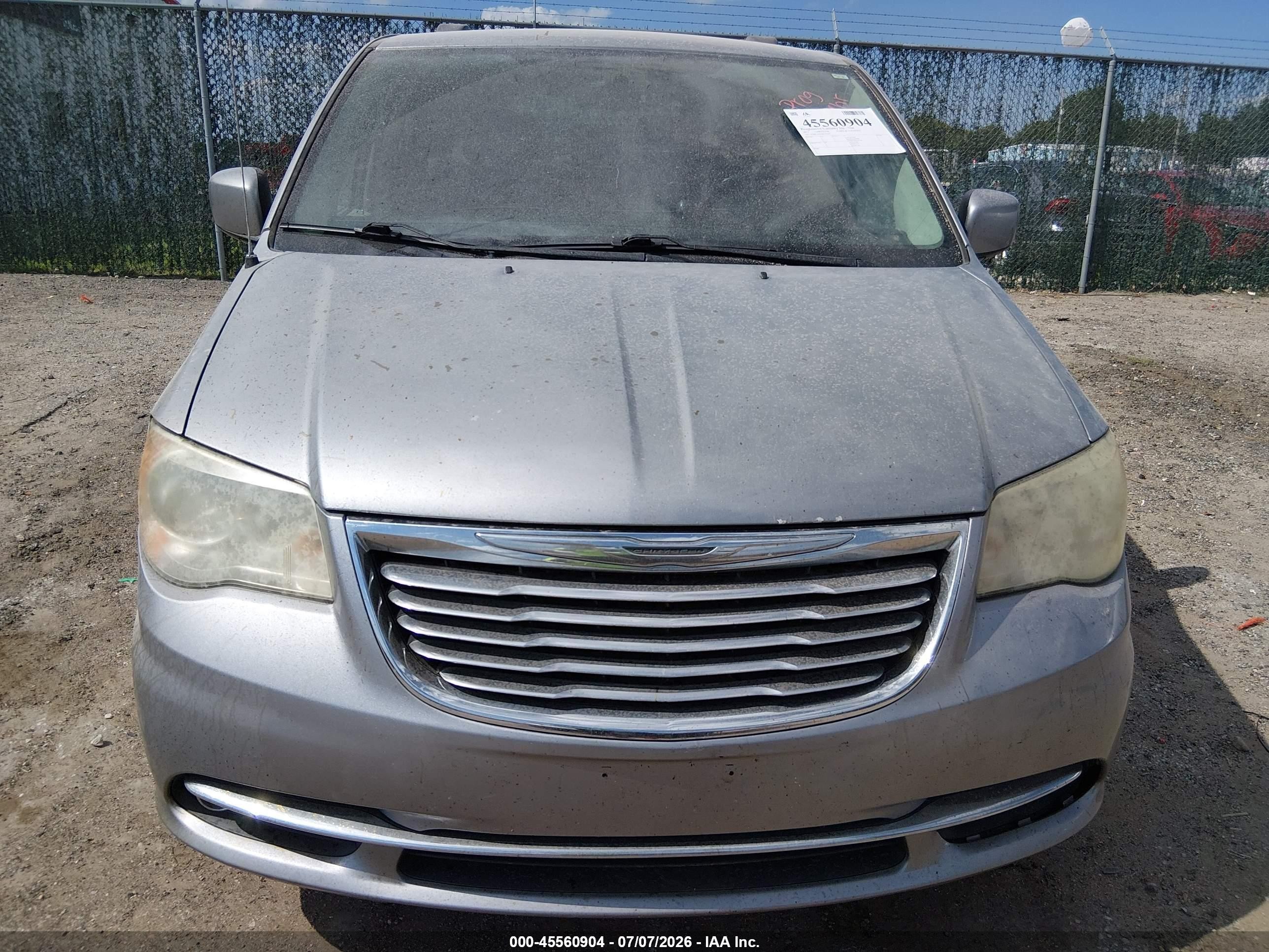 2013 Chrysler Town & Country Touring Silver vin: 2C4RC1BG5DR793659