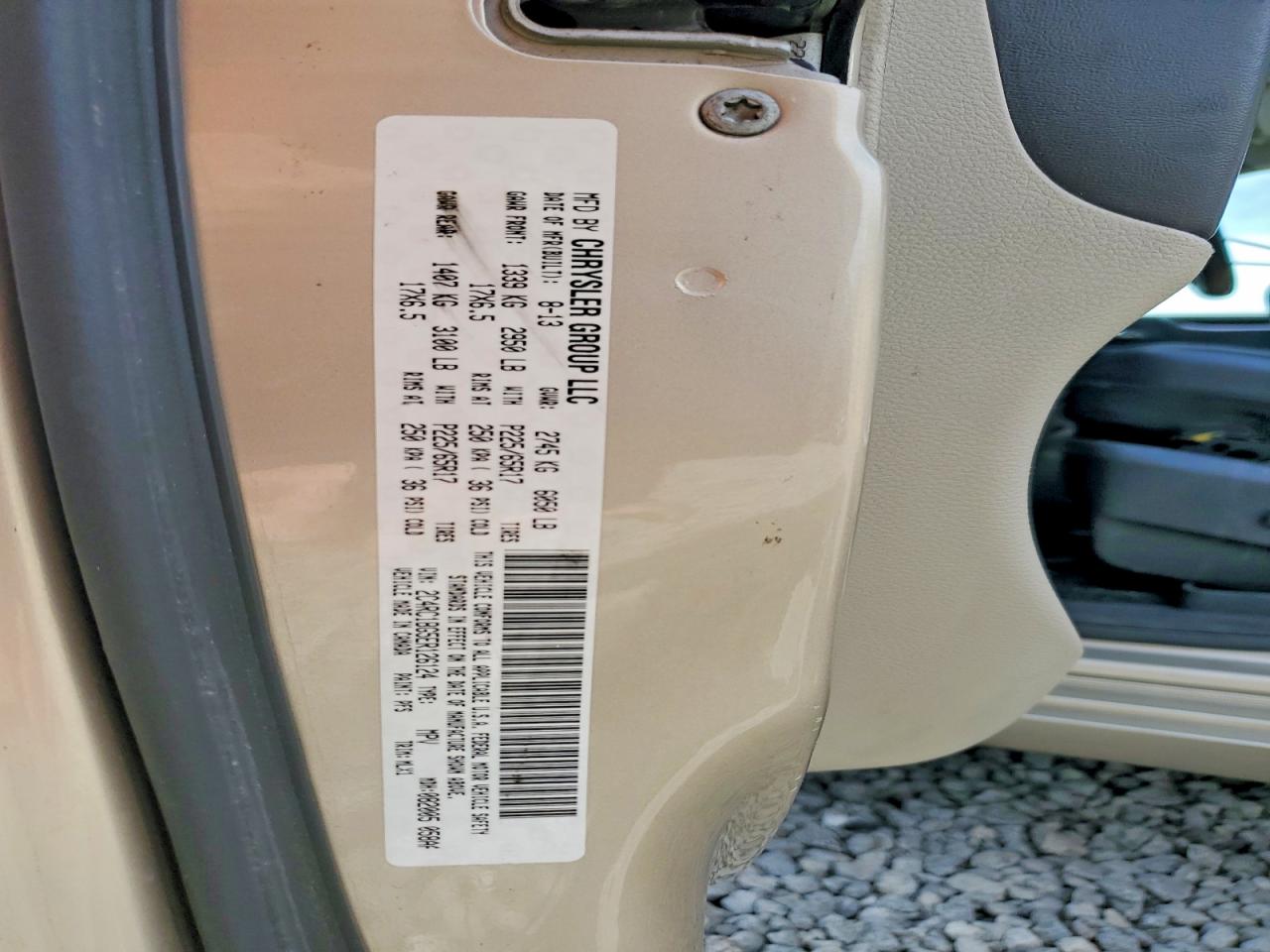 2014 Chrysler Town & Country Touring Gold vin: 2C4RC1BG5ER126124